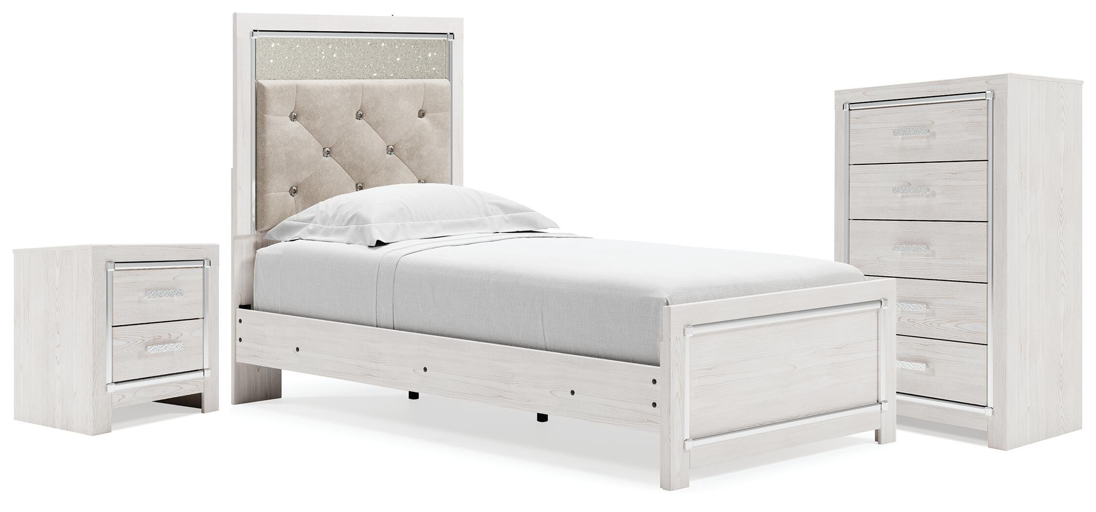 Altyra Twin Panel Bed, Chest and Nightstand - image 1