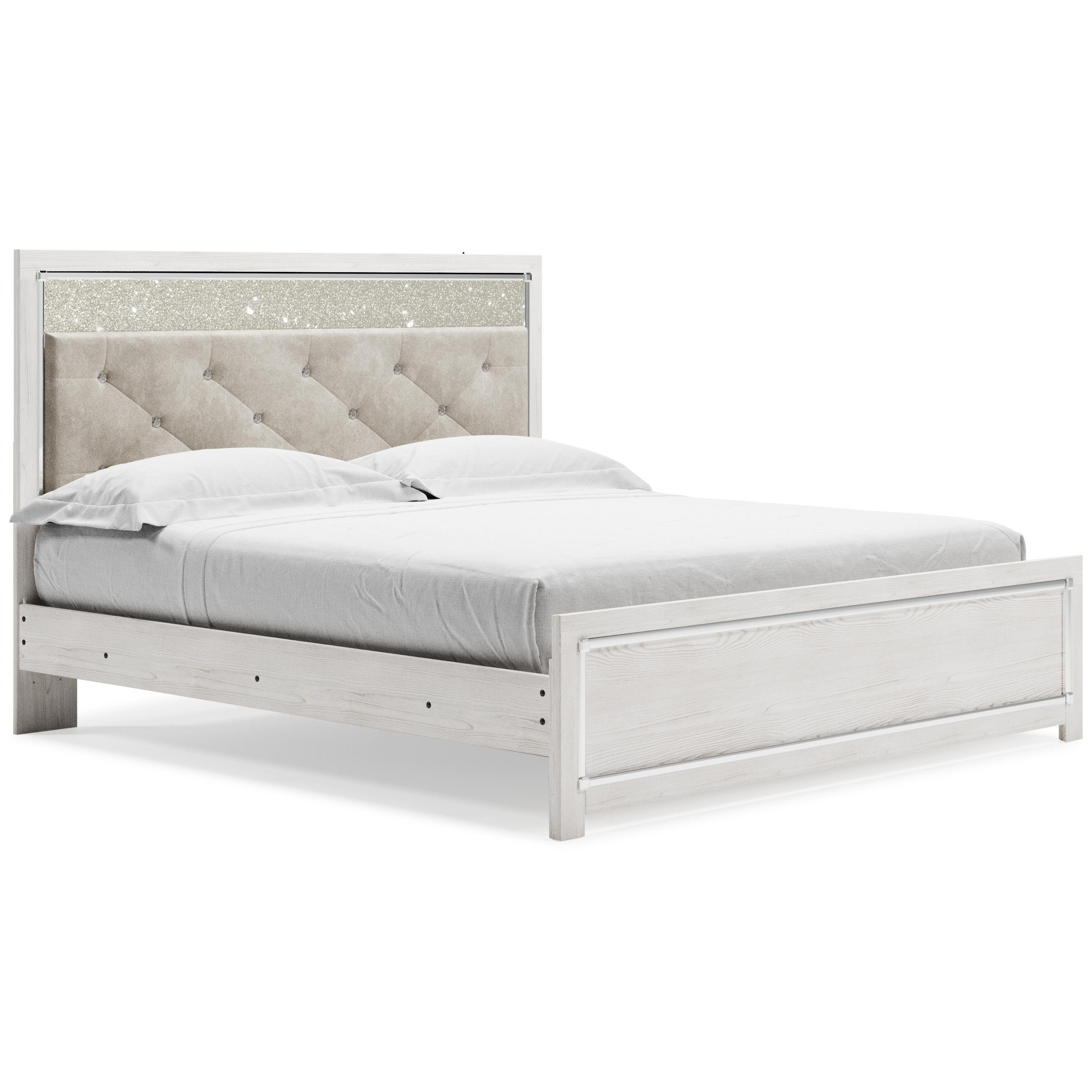 Cama con panel, tocador y espejo Altyra King - image 3