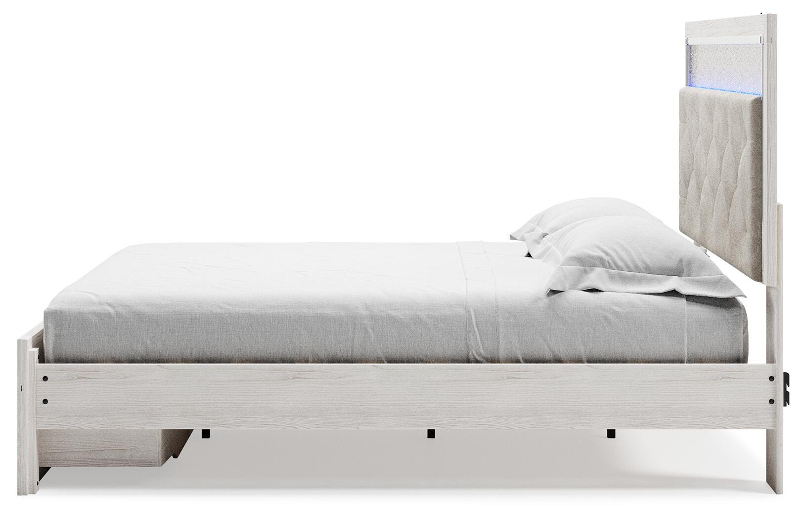 Cama tapizada con almacenaje Altyra King, tocador, espejo, cómoda y mesita de noche - image 13
