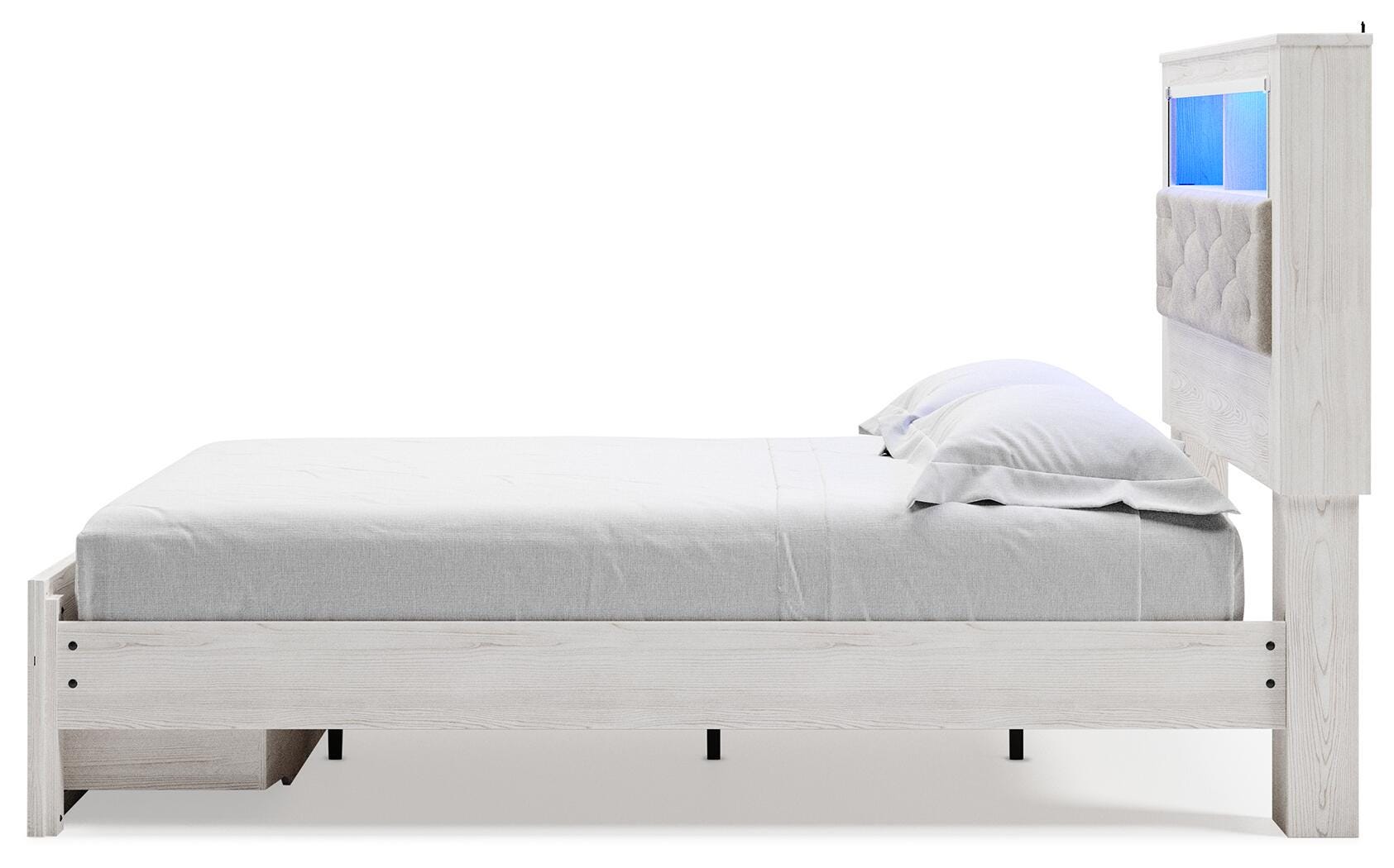 Cama Altyra Queen con panel de almacenamiento, cómoda, espejo y mesita de noche - image 15