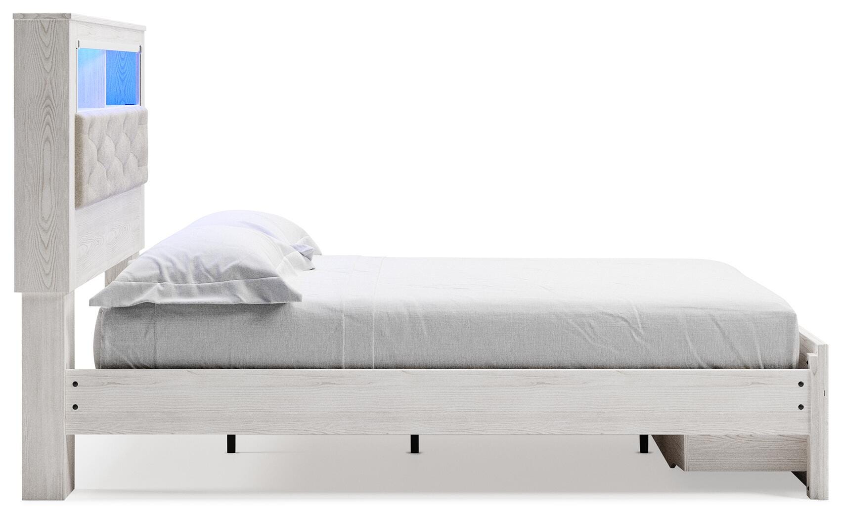 Altyra Queen Upholstered Bookcase Bed with Storage - image 5