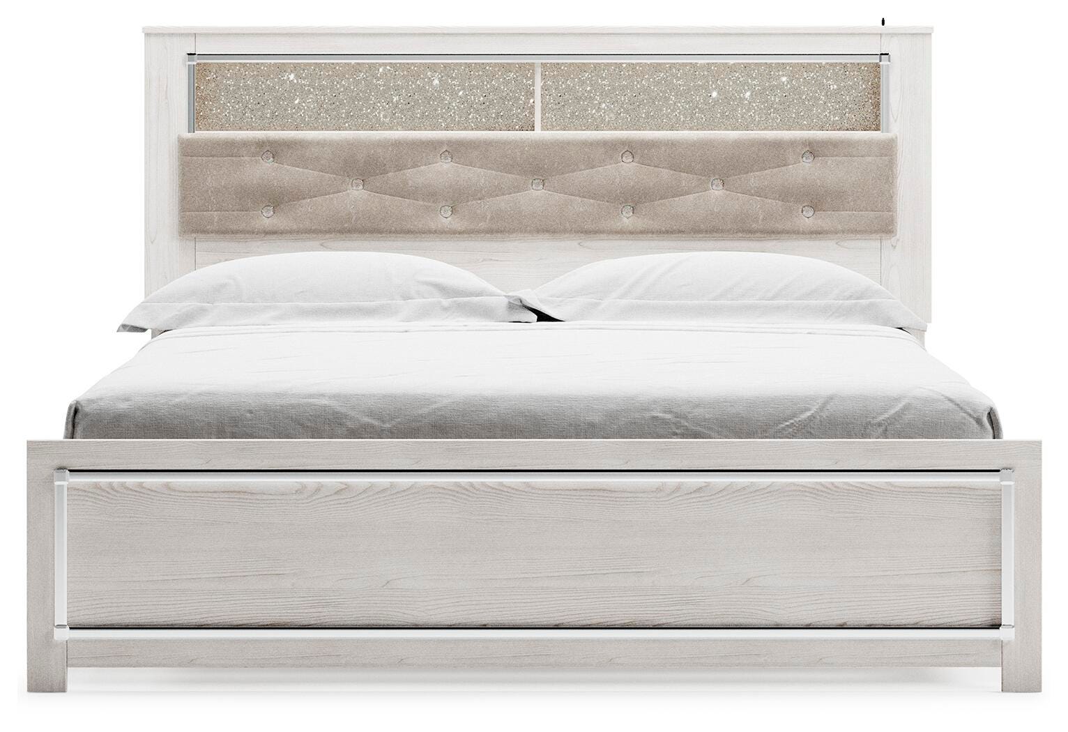 Cama de panel con estantería Altyra King - image 3