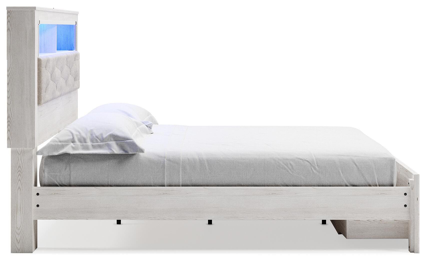 Altyra King Upholstered Bookcase Bed with Storage - image 5