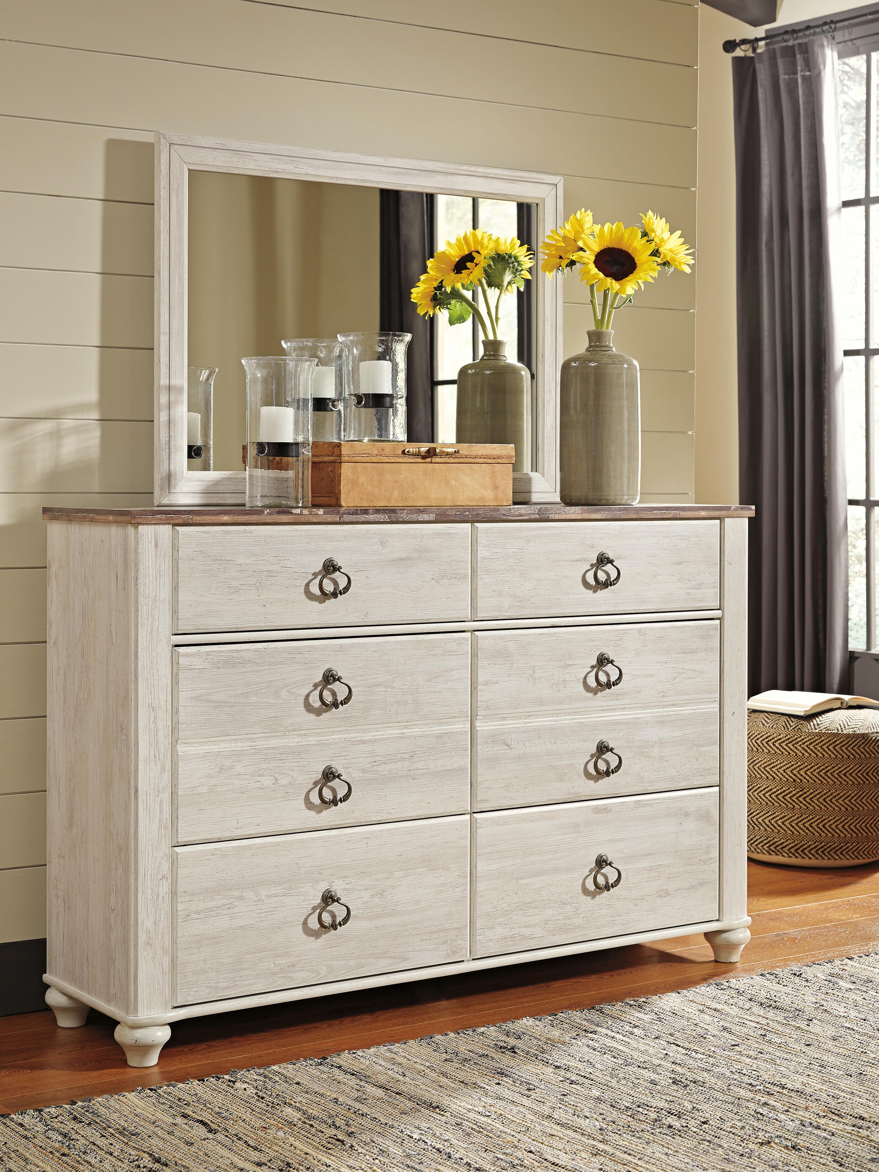 Willowton Dresser and Mirror, , rollover