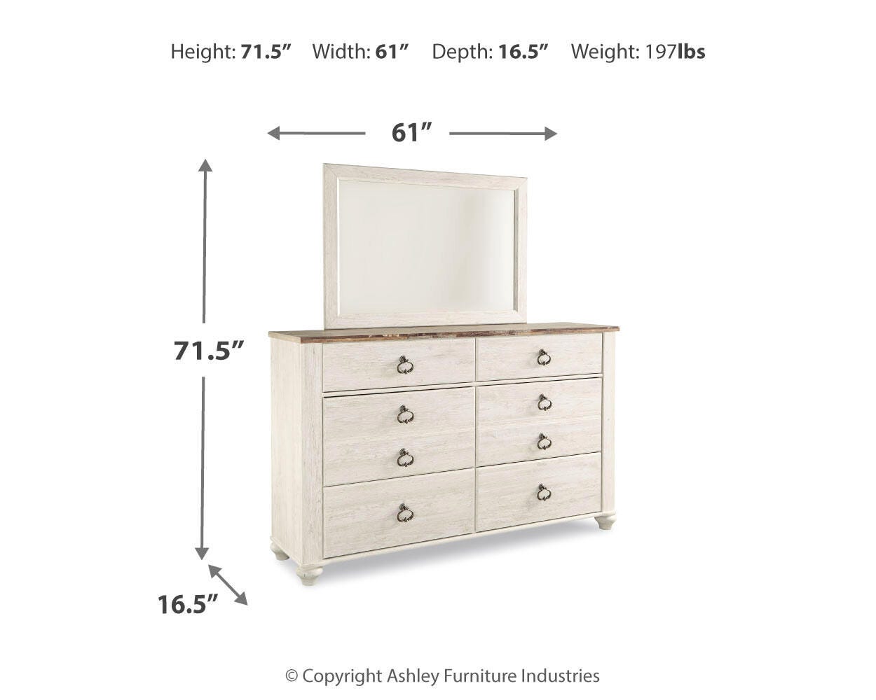 Willowton Dimensions