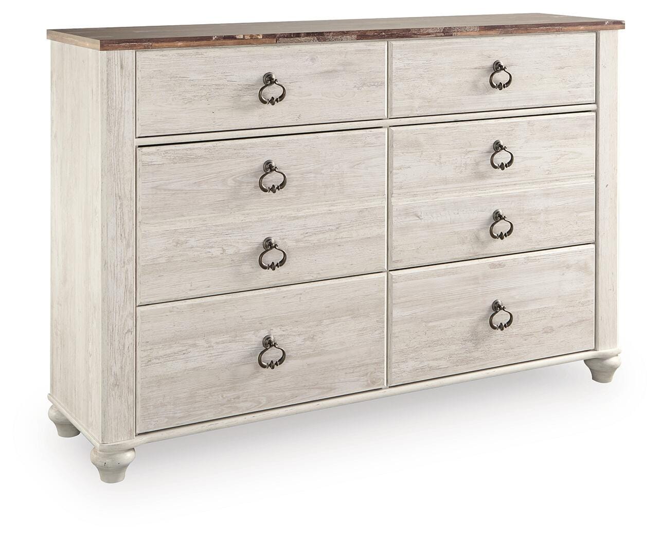 Willowton Dresser, Whitewash, large