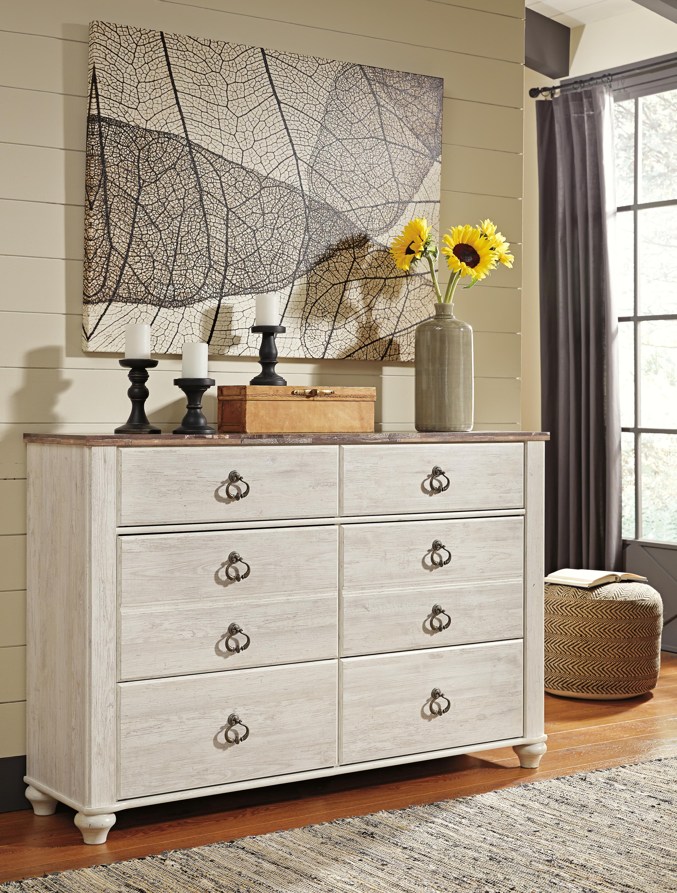 Willowton Dresser, Whitewash, large