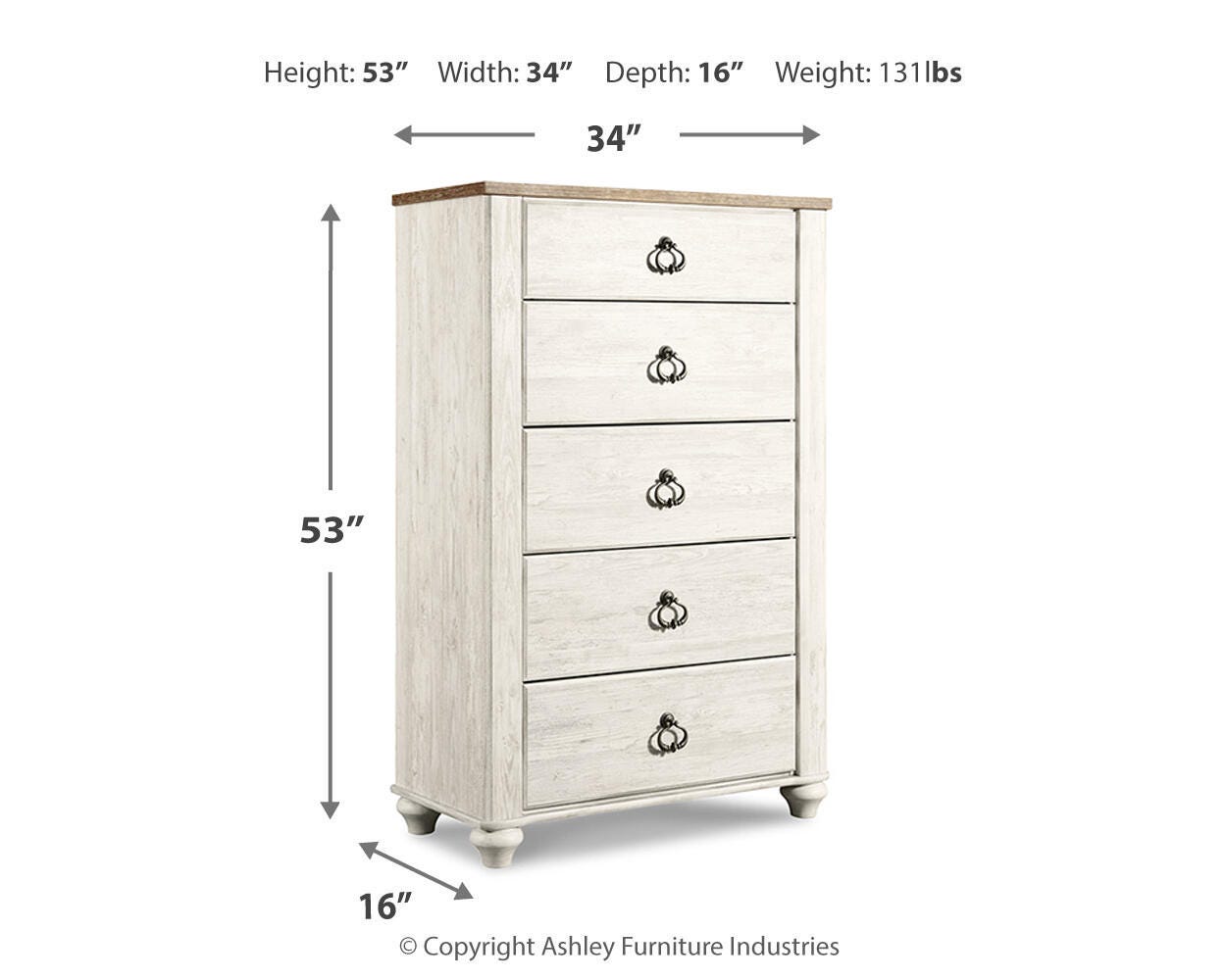 Willowton Dimensions