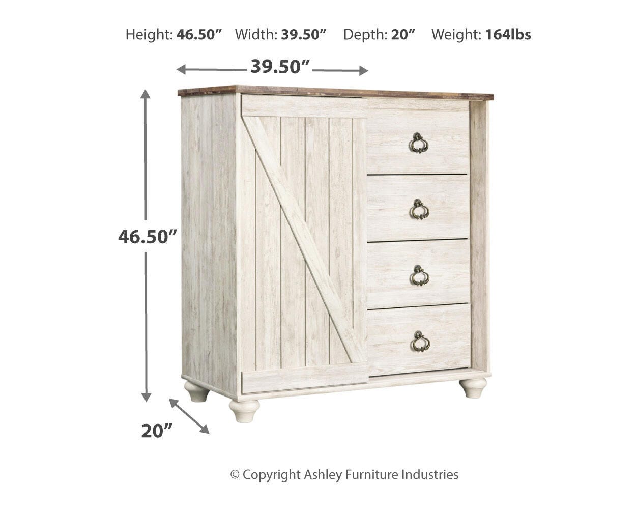 Willowton Dimensions