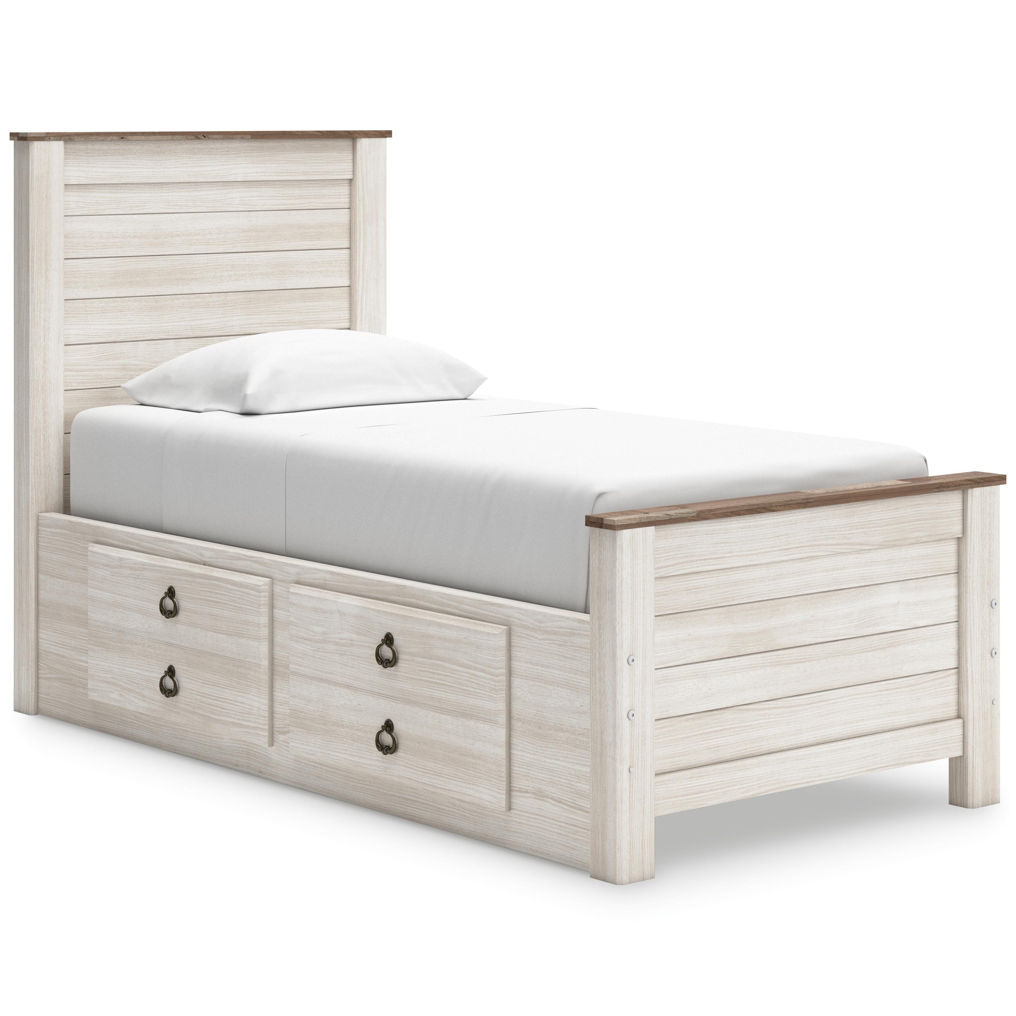 Willowton Twin Panel Bed with 2 Storage Drawers - image 2