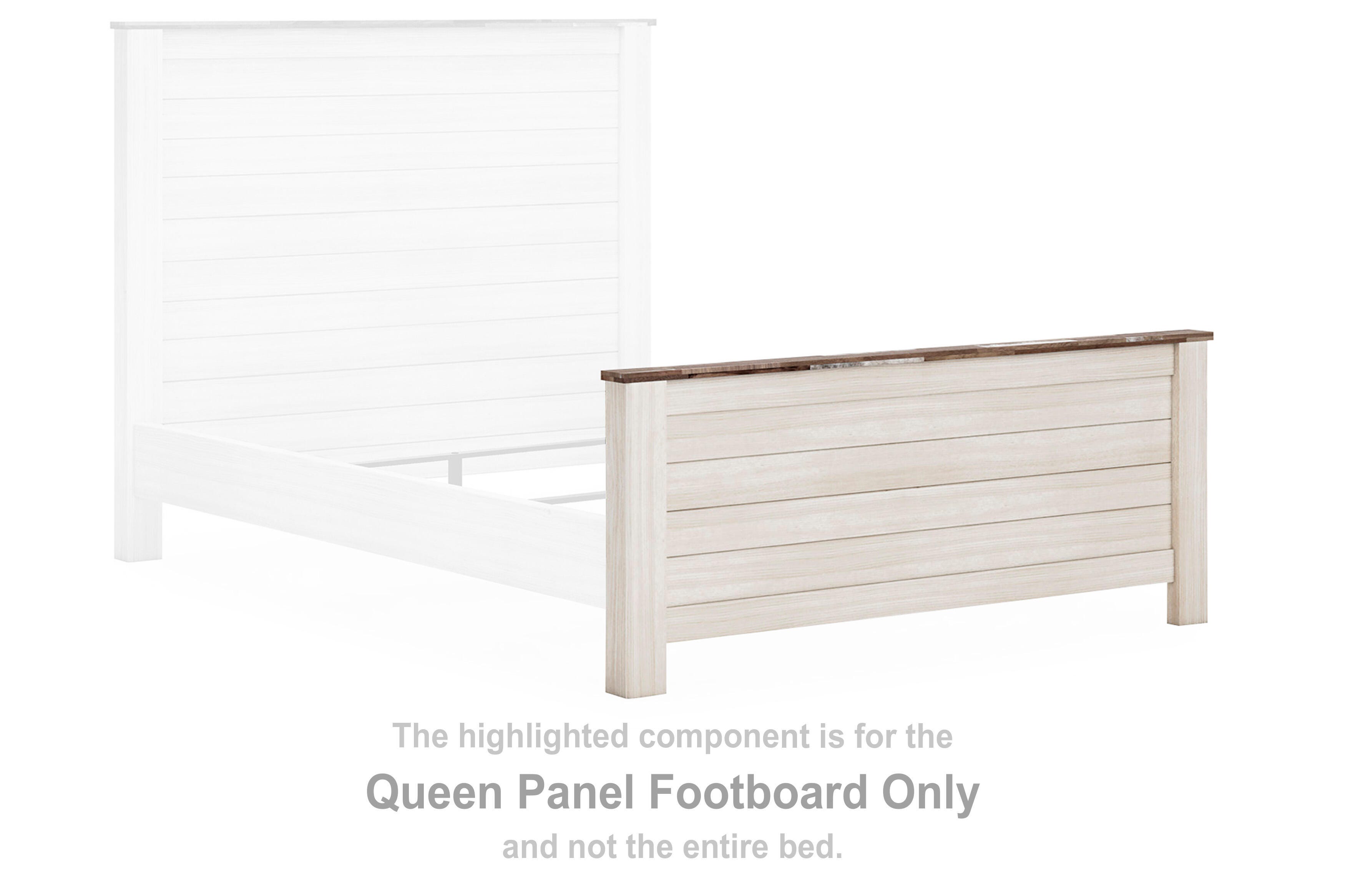 Willowton Queen Panel Footboard
