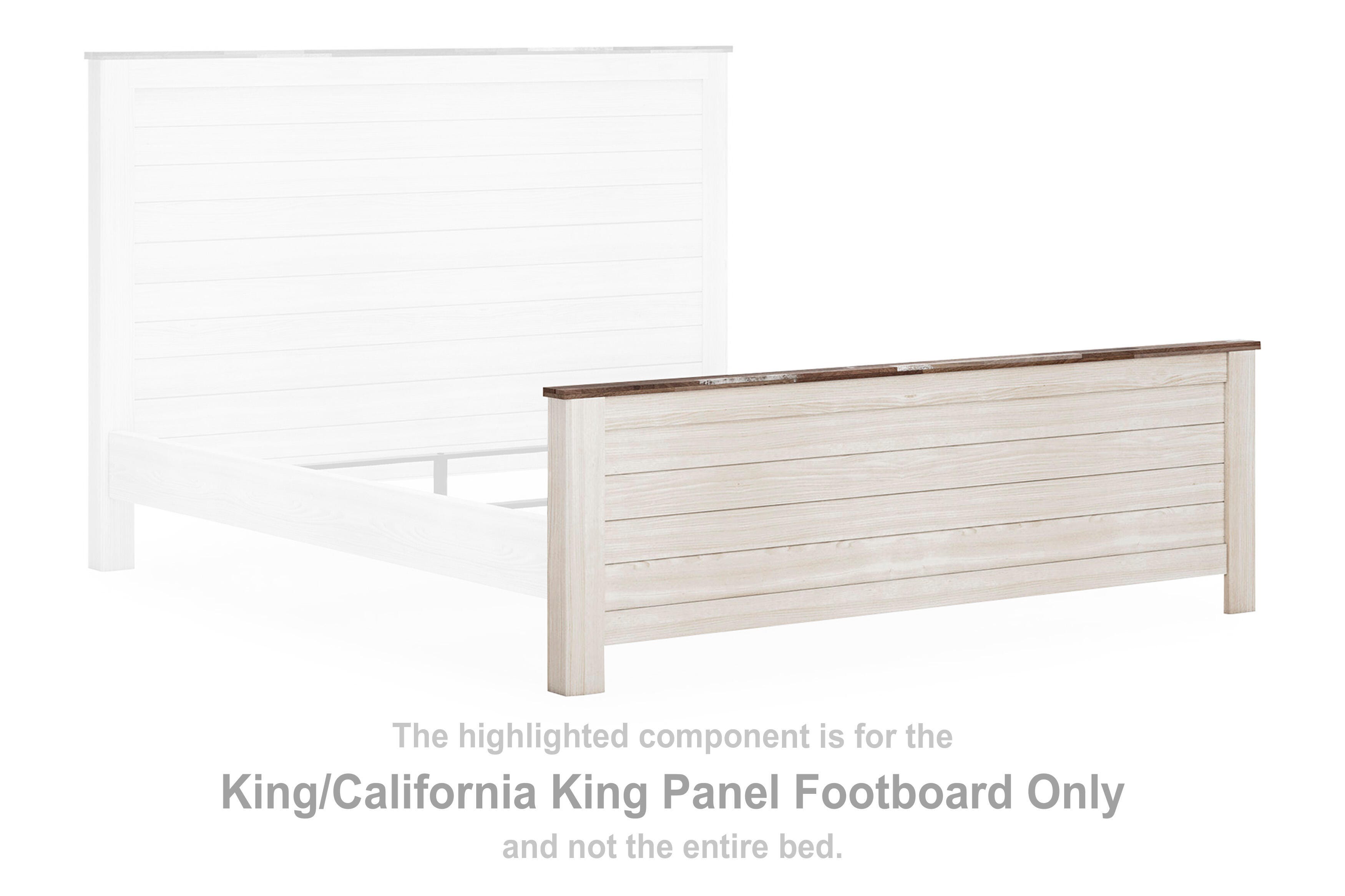 Willowton King/California King Panel Footboard