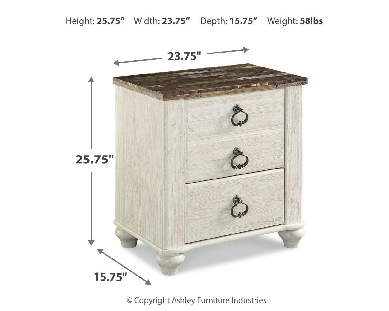 Willowton Dimensions