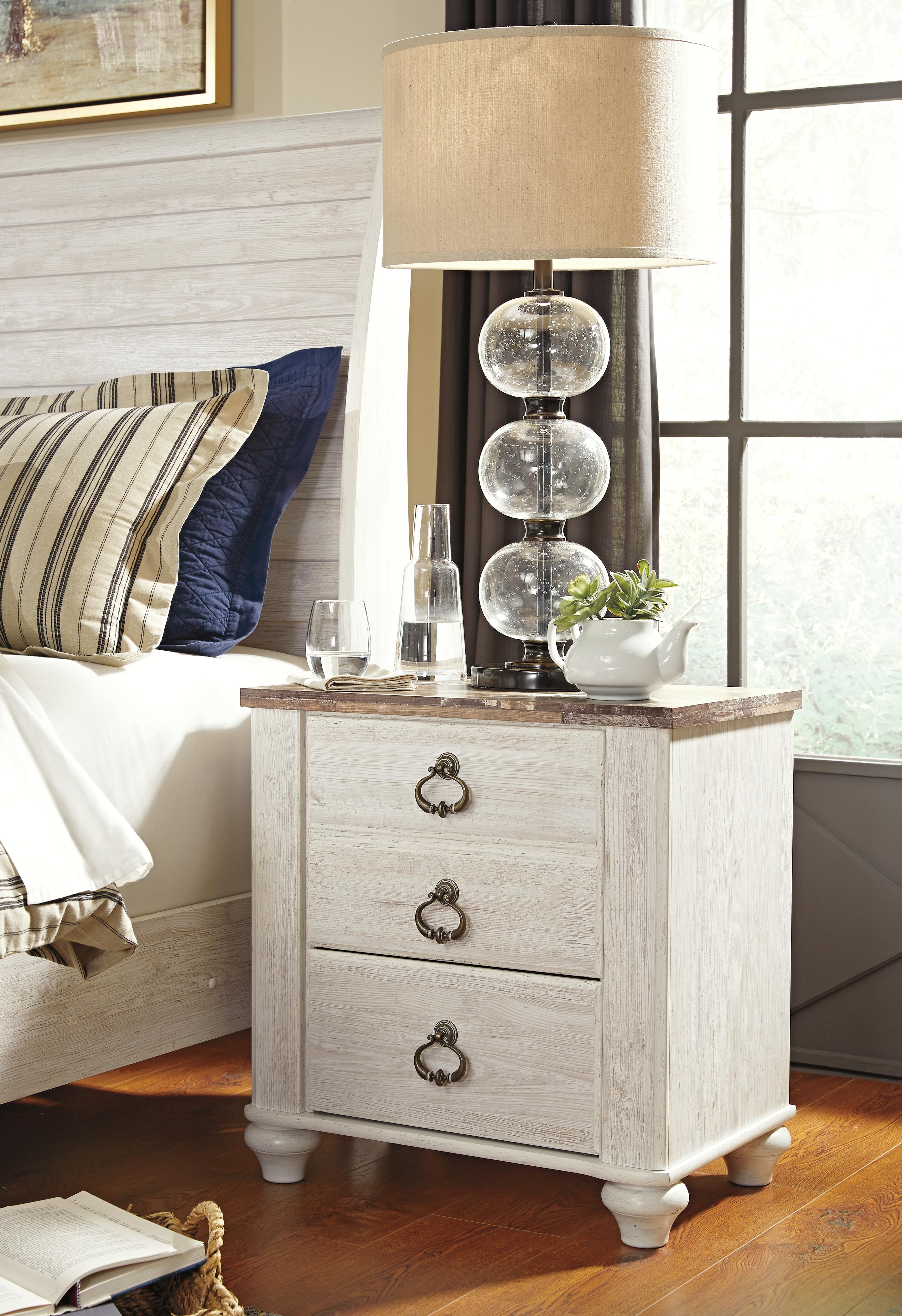 Willowton Queen Panel Bed with 2 Nightstands, , large