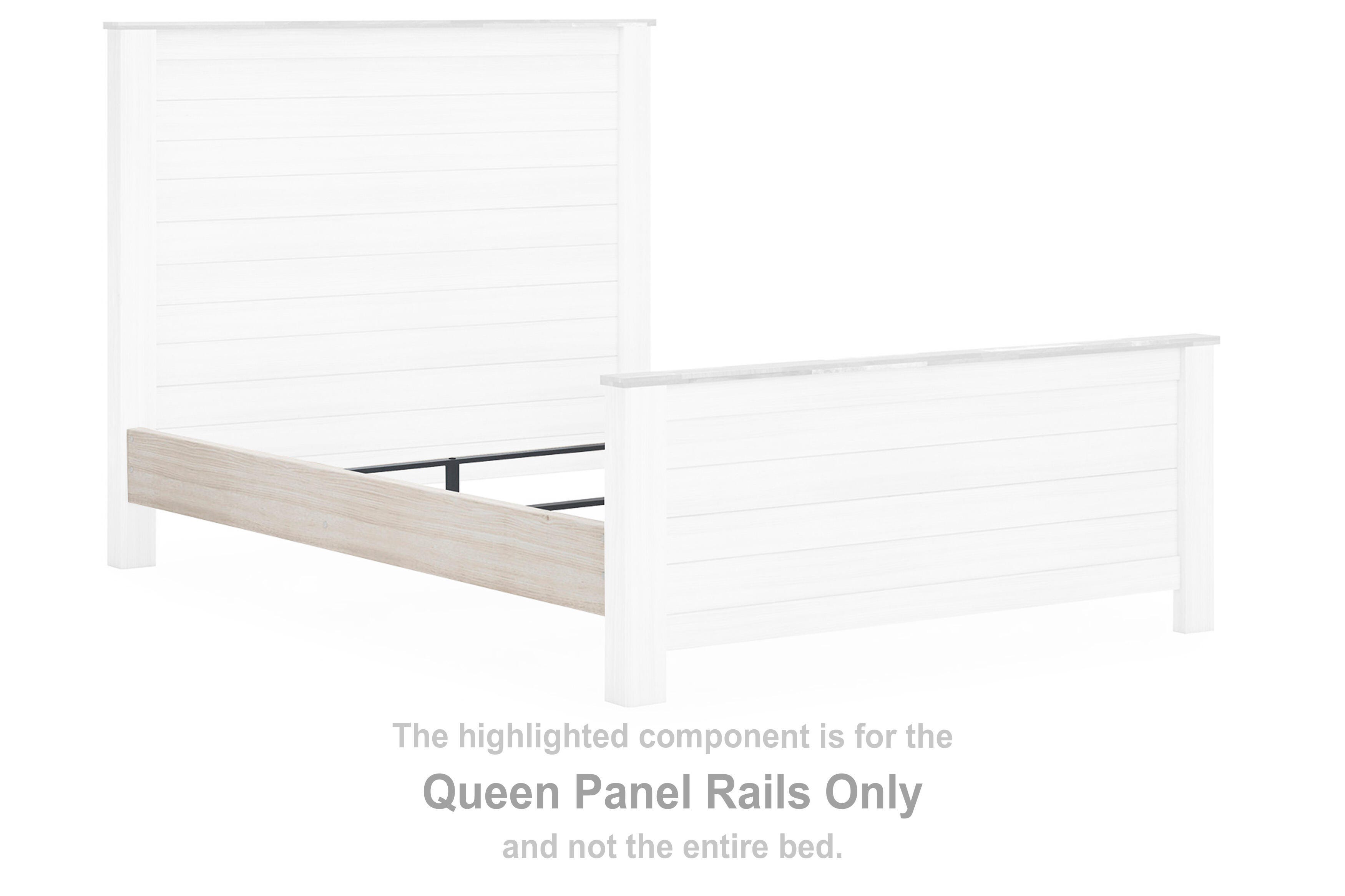 Willowton Queen Panel Rails | Ashley