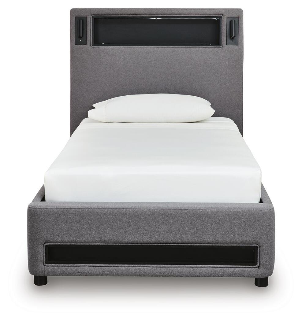 Cayberry Twin Upholstered Bed - image 4