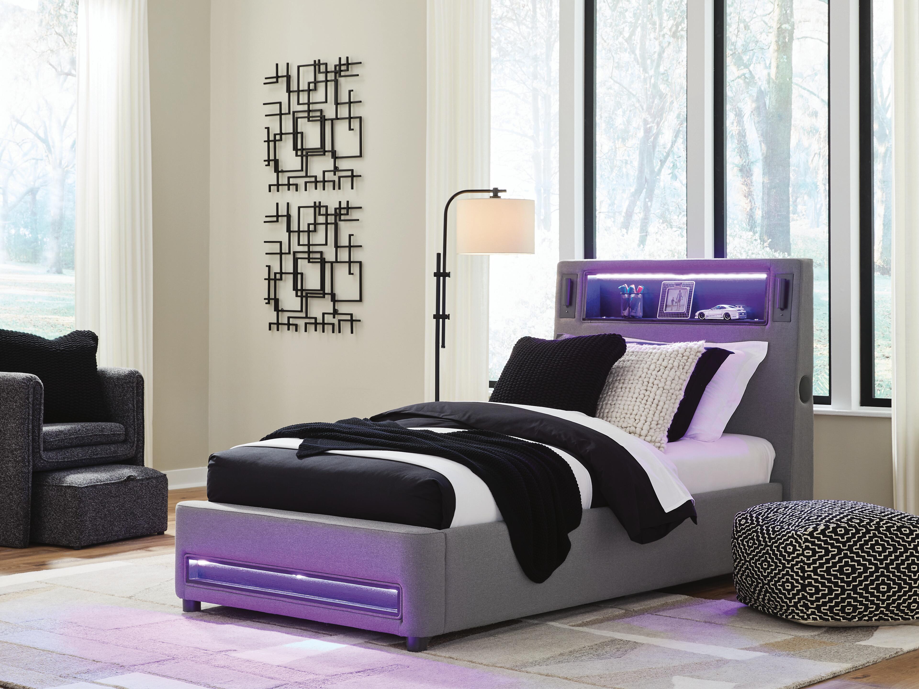 Cayberry Twin Upholstered Bed - image 10