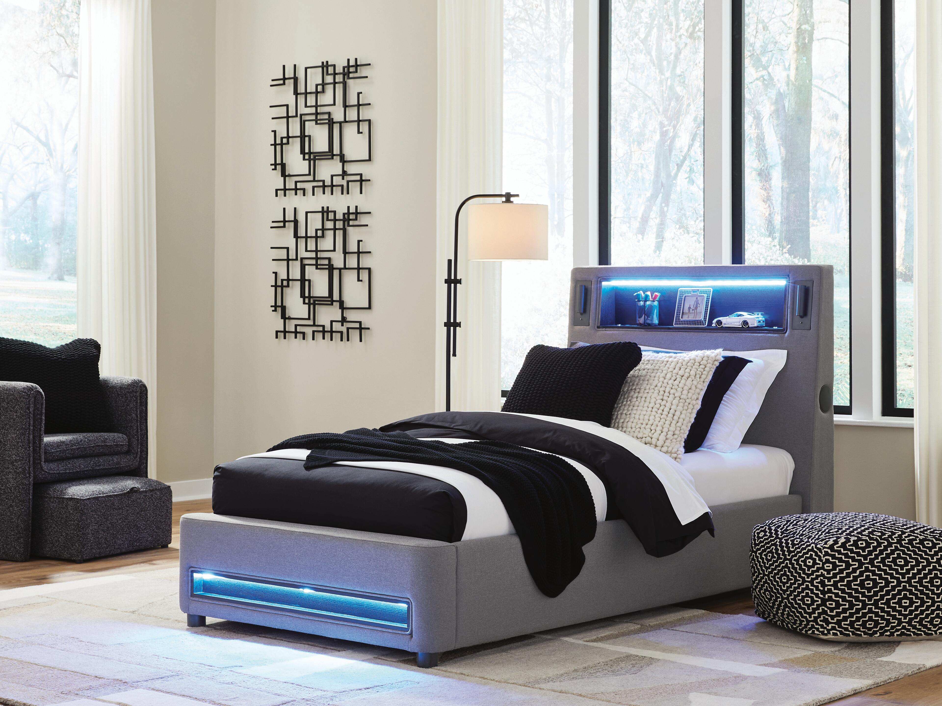 Cayberry Twin Upholstered Bed - image 1