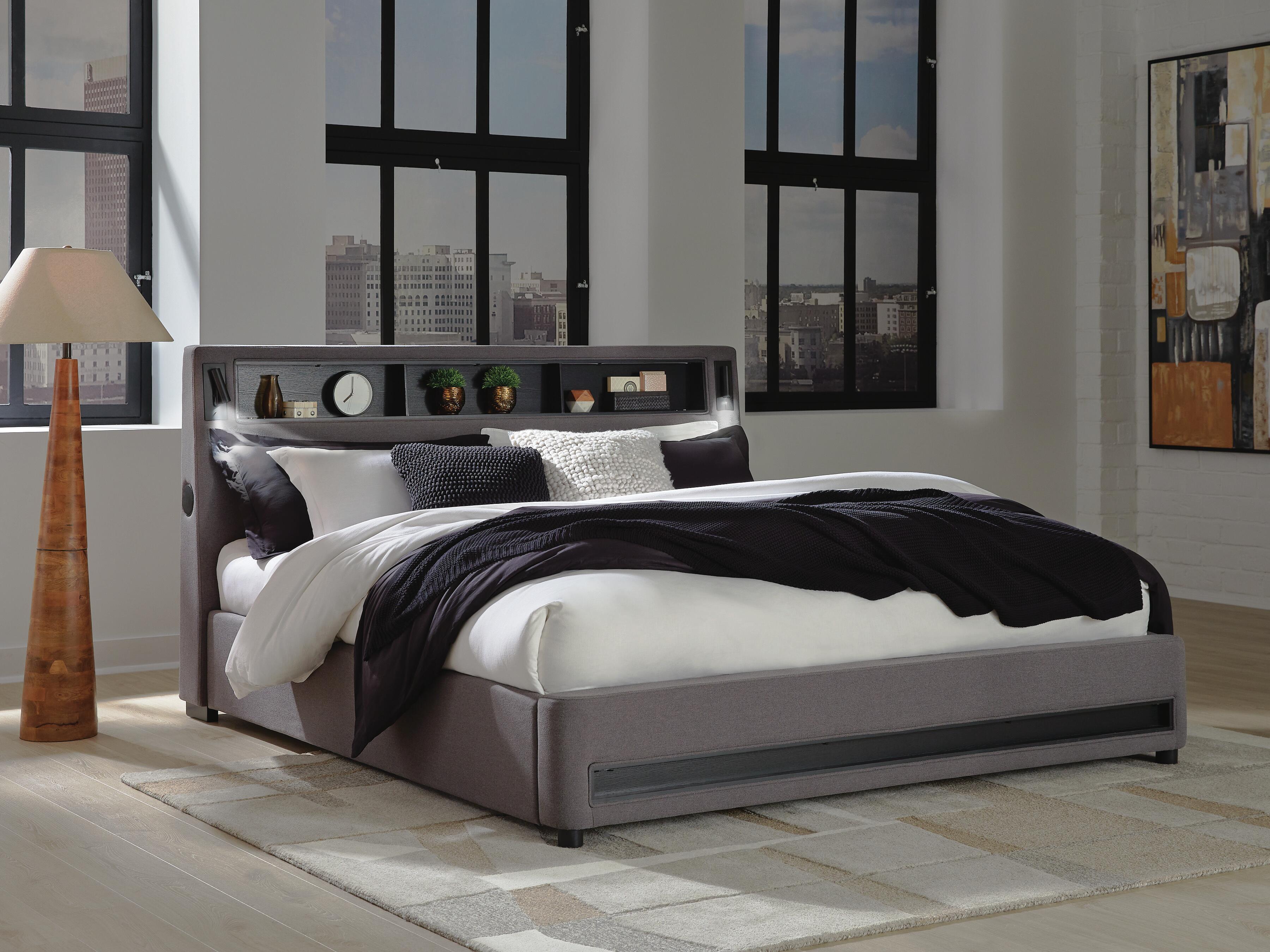 Cayberry King Upholstered Bed - image 1