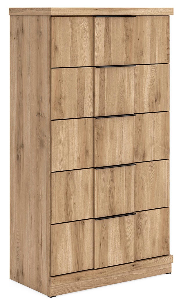 Rowden Chest of Drawers, Warm Brown, large