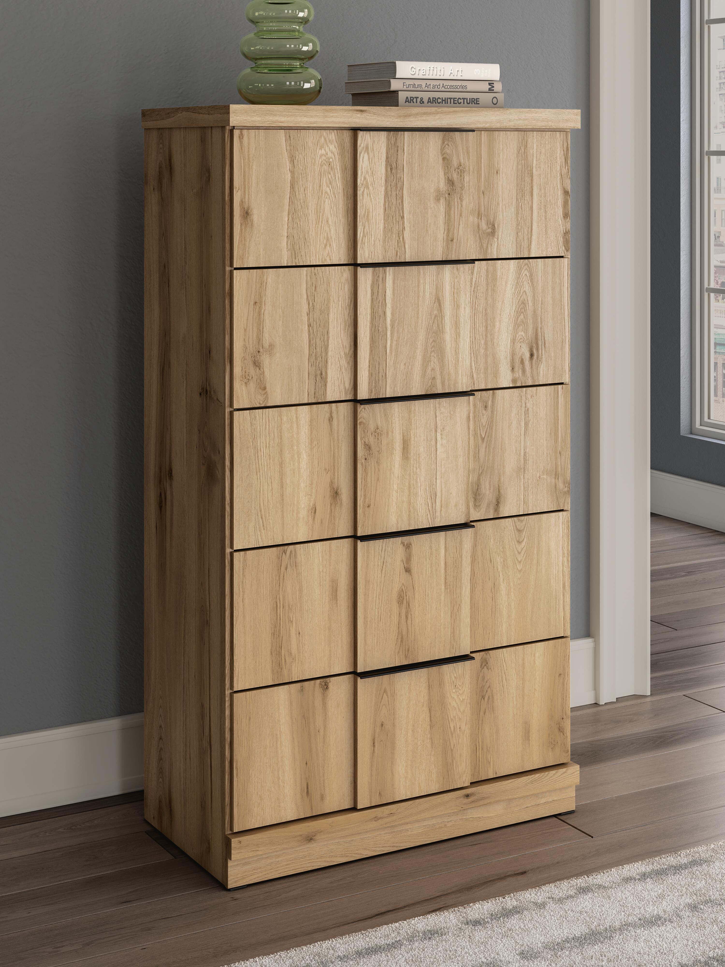 Rowden Chest of Drawers, Warm Brown, rollover