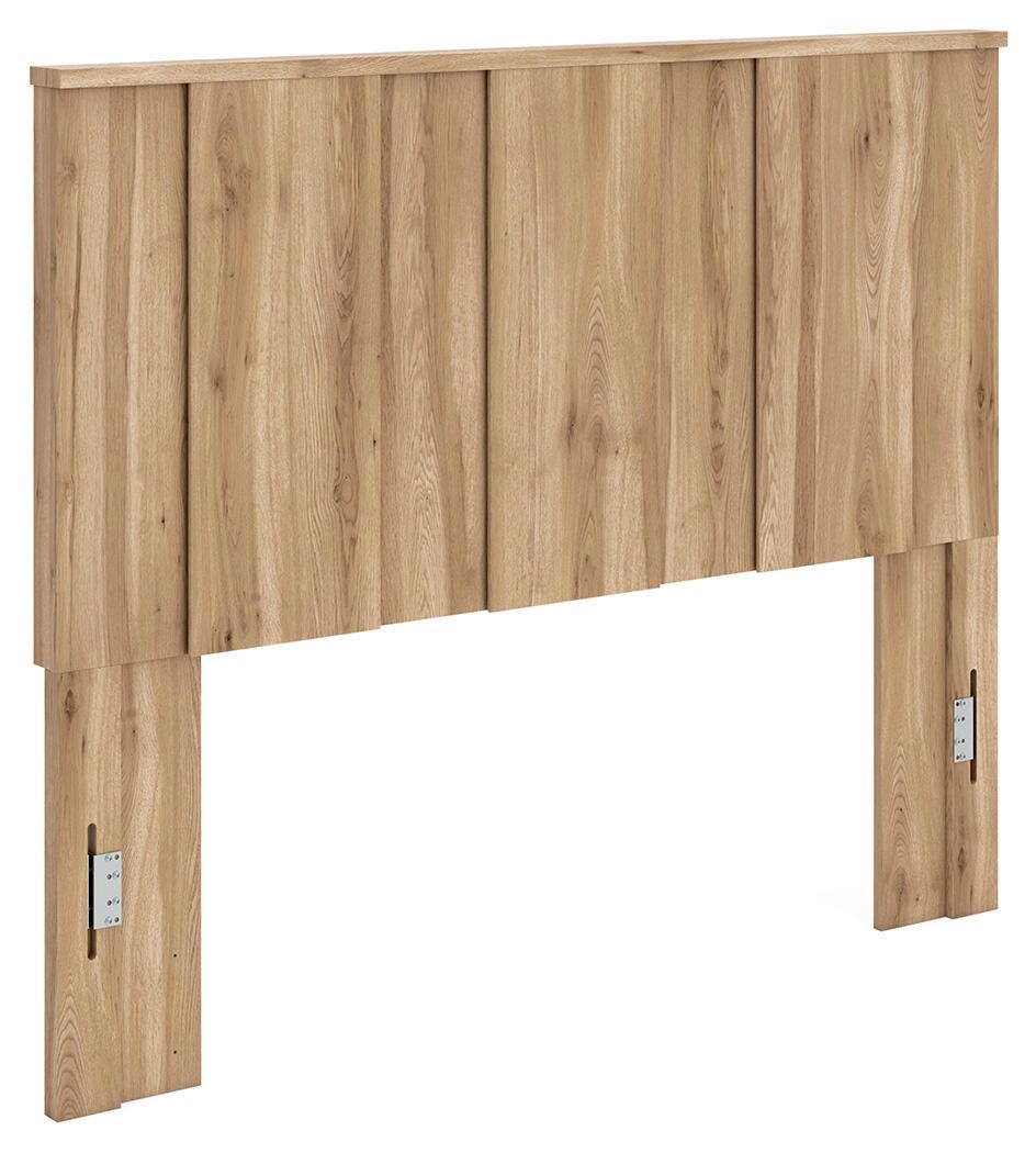 Rowden Queen Panel Headboard, Warm Brown, large