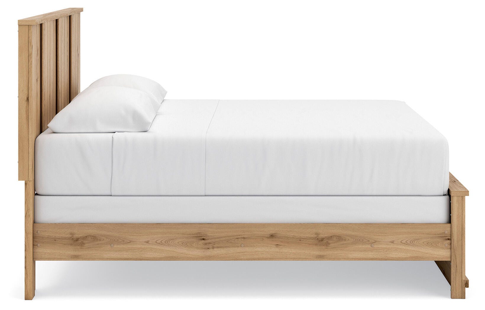 Rowden King Panel Bed, Warm Brown, large