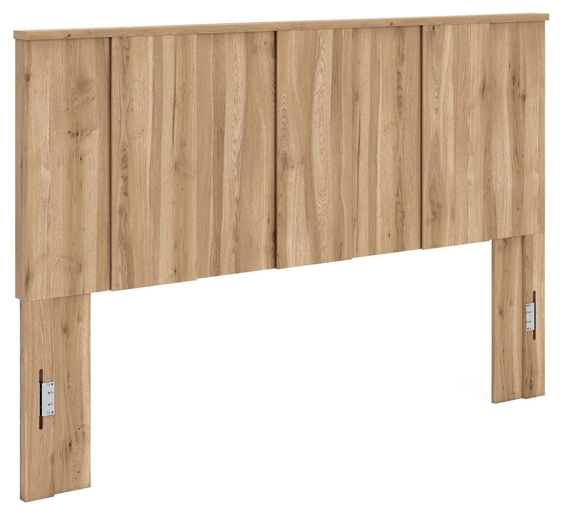 Rowden King Panel Headboard, Warm Brown, large