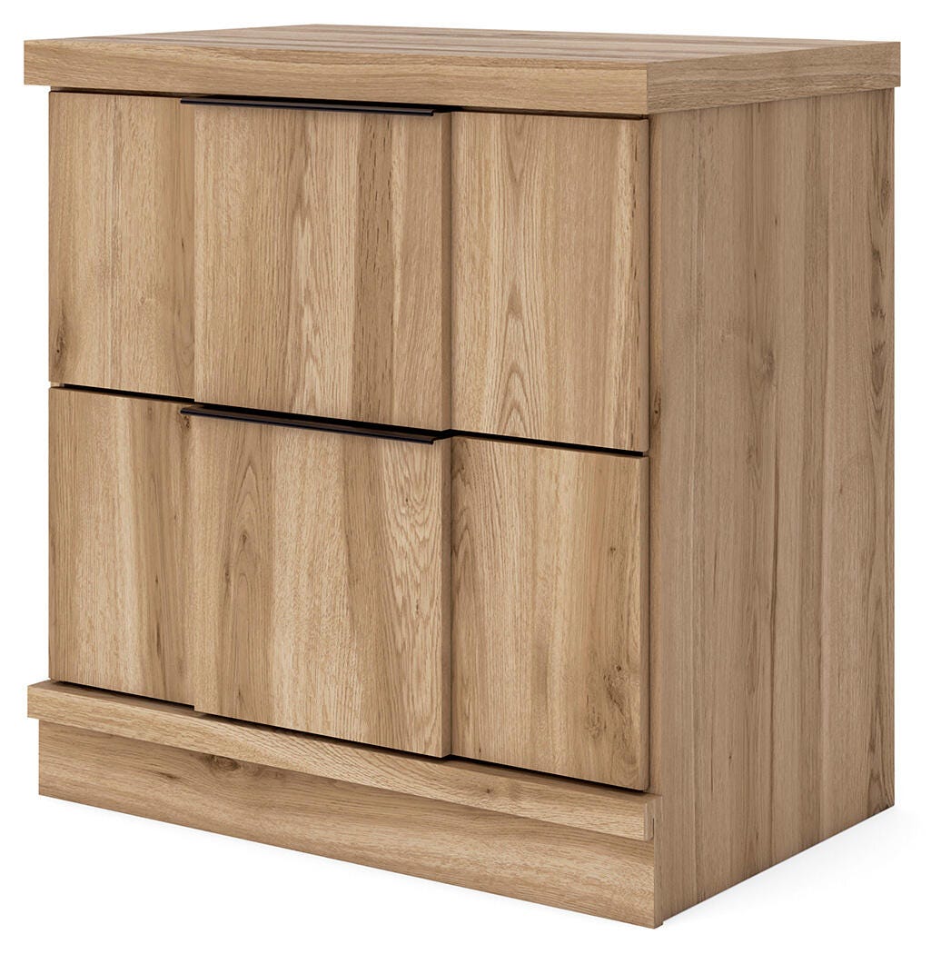 Jadiston Nightstand, Warm Brown, large