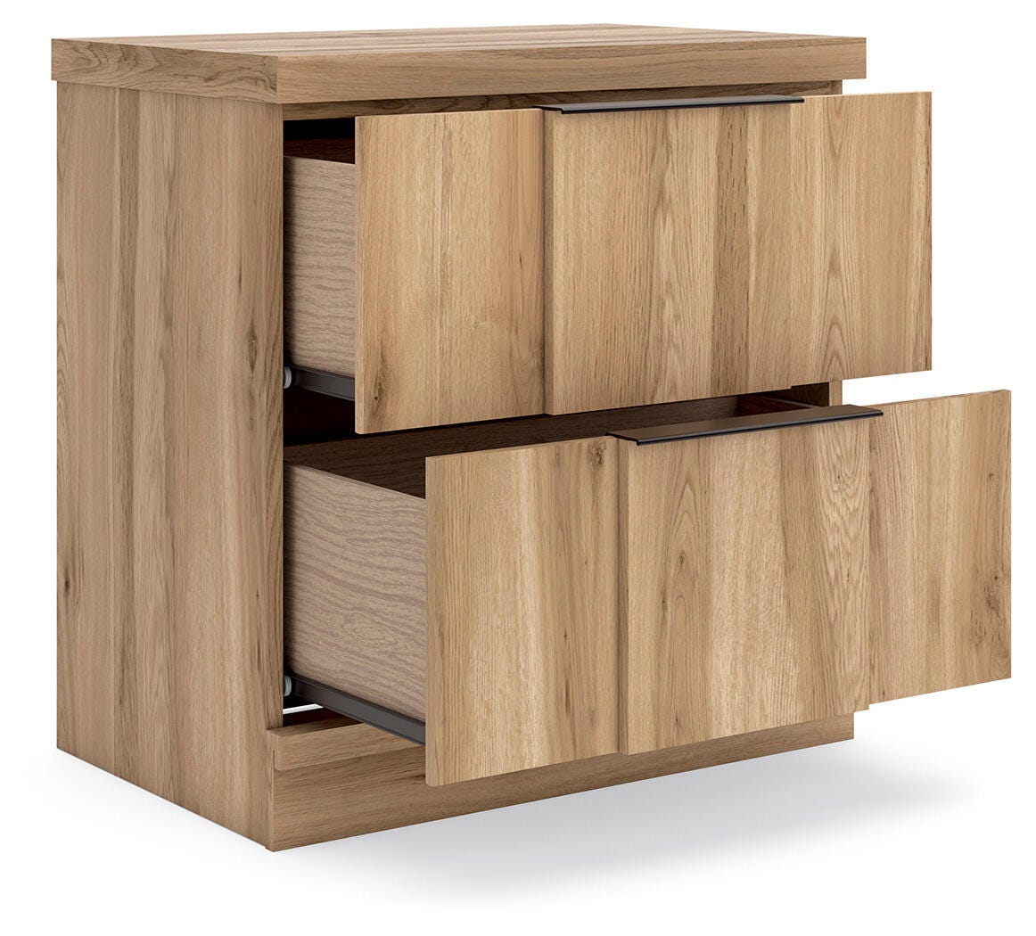 Jadiston Nightstand, Warm Brown, large