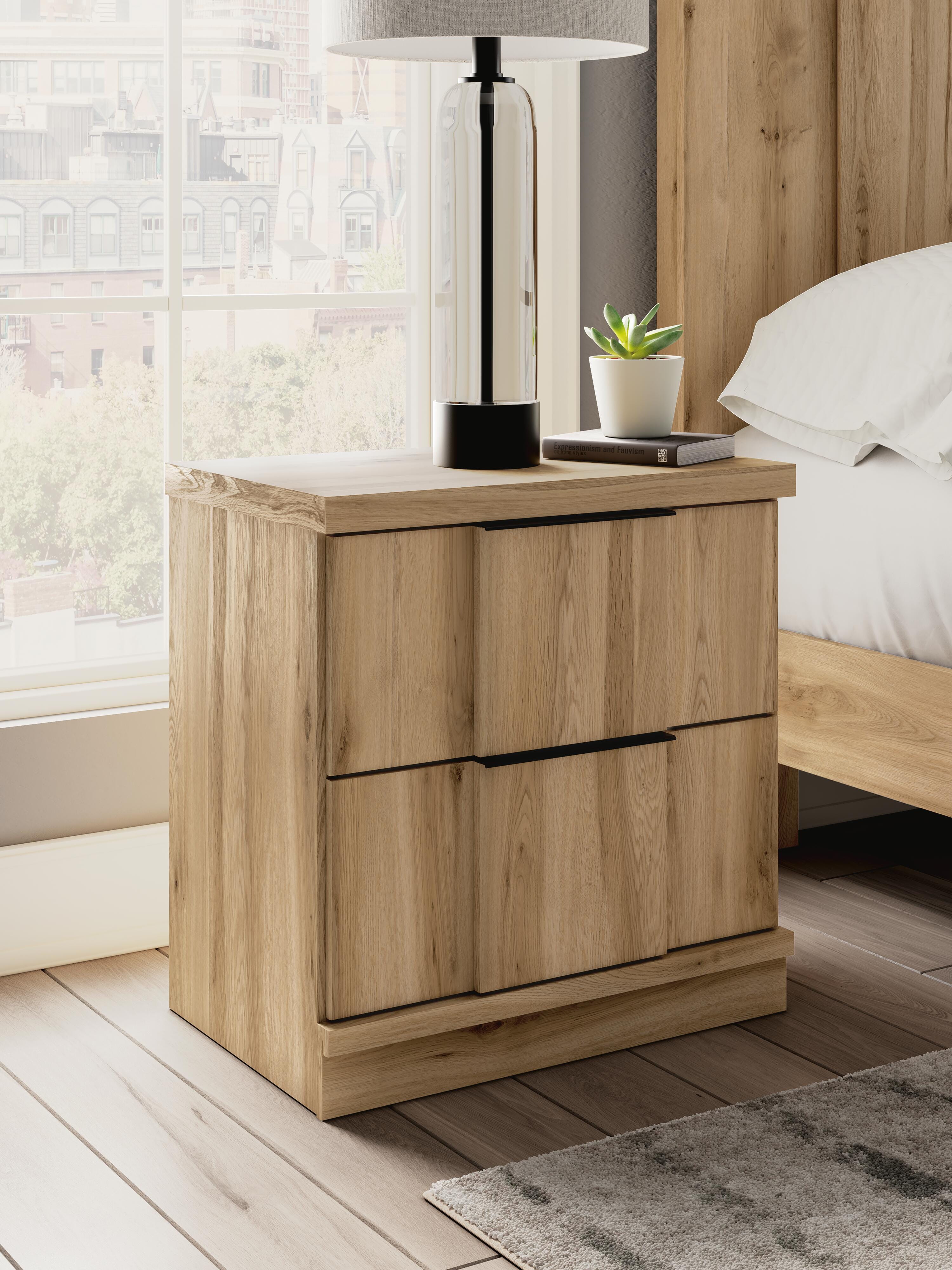 Rowden Nightstand, Warm Brown, rollover