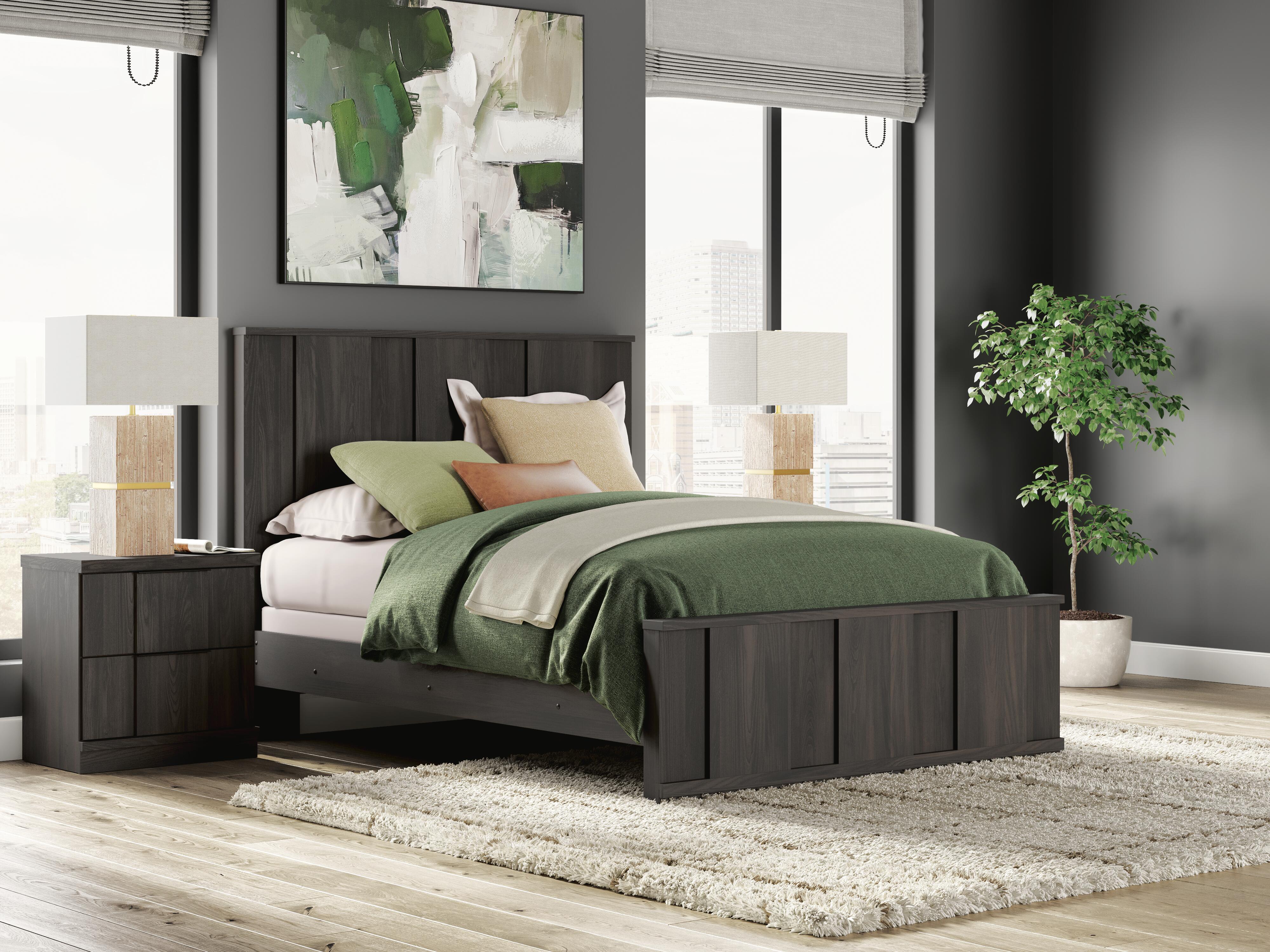 Cama Queen con paneles Jadiston - image 1