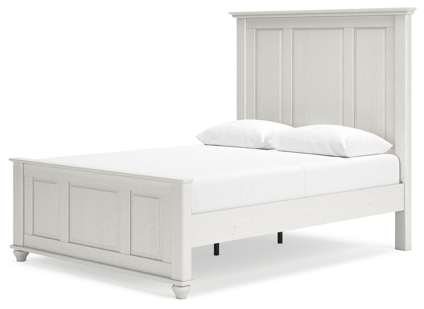 Grantoni Queen Panel Bed, White, large