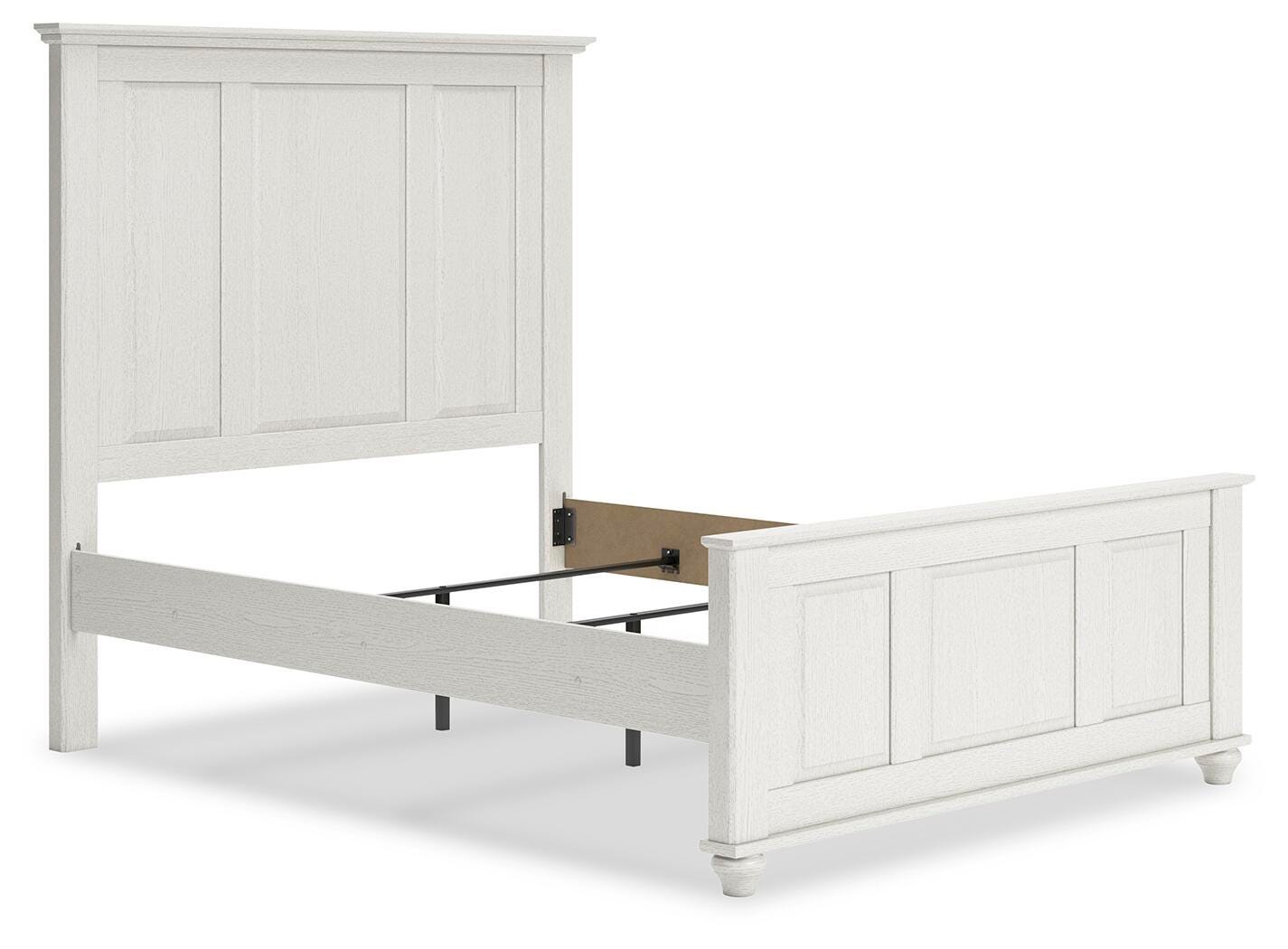 Grantoni Queen Panel Bed, White, large