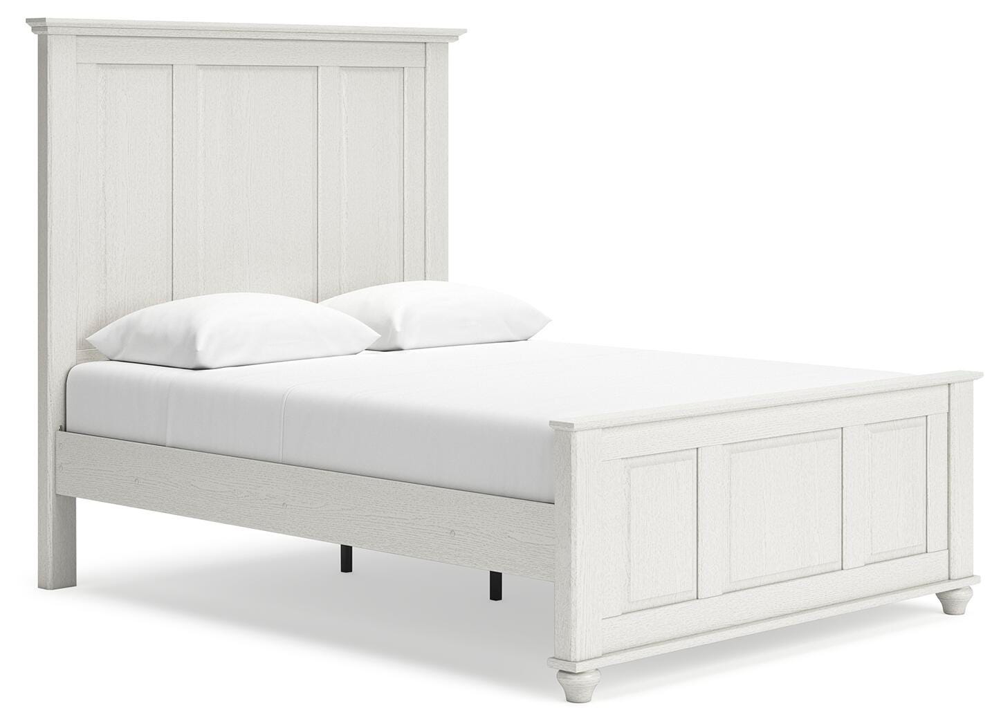 Grantoni Queen Panel Bed, White, large