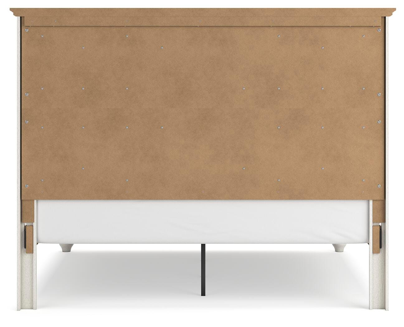 Grantoni King Panel Bed, White, large
