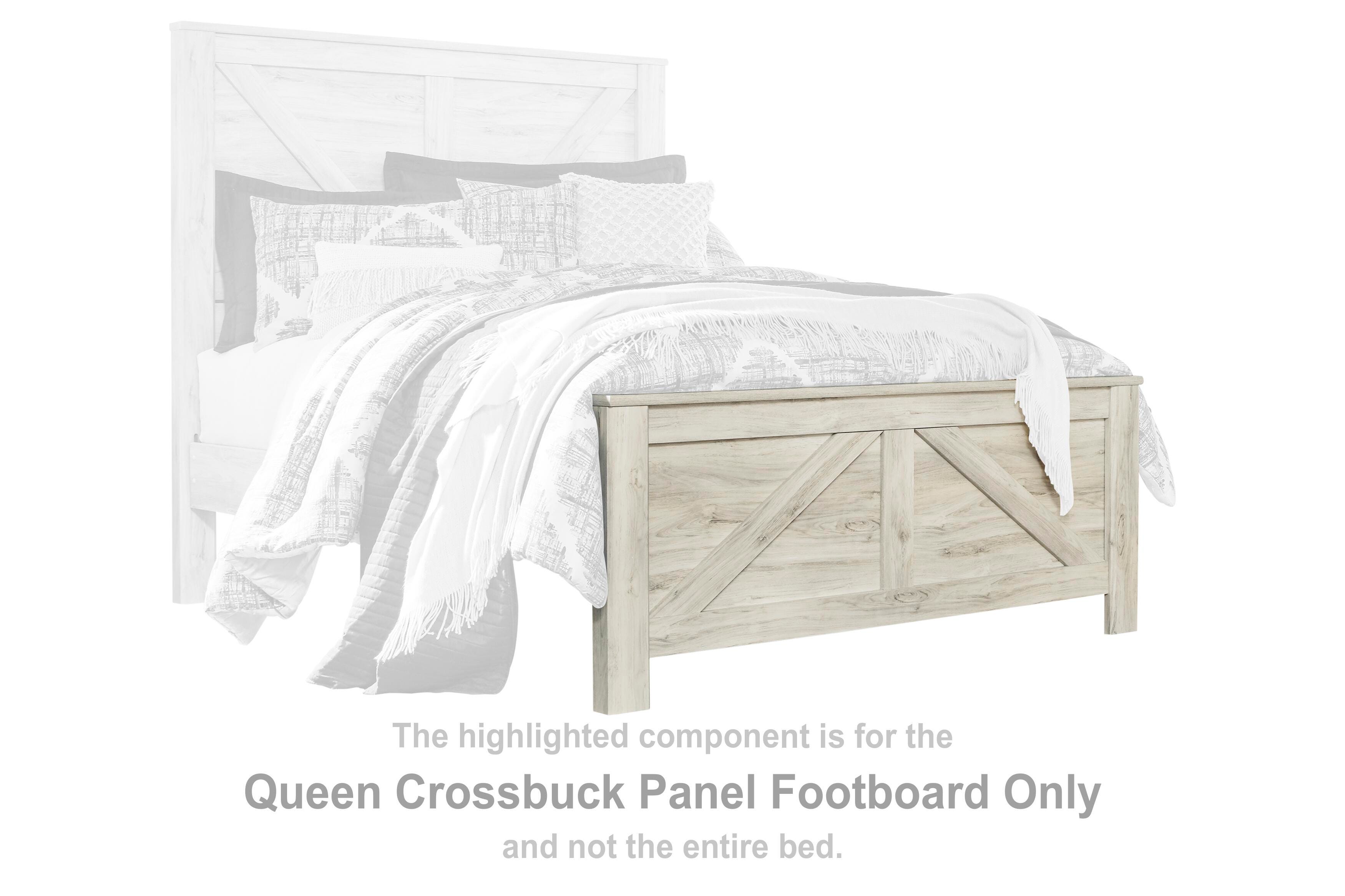 Bellaby Queen Crossbuck Panel Footboard, , large