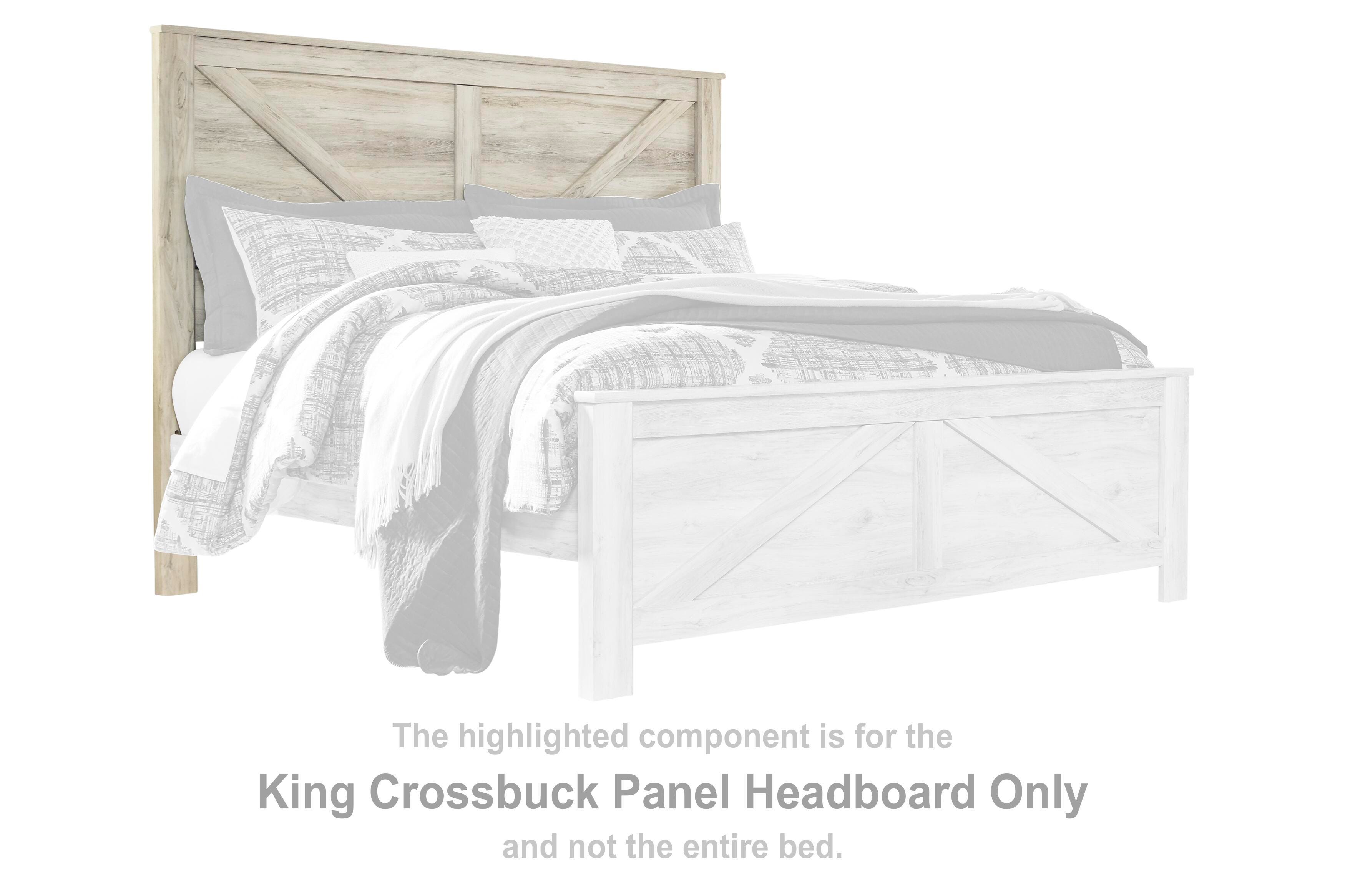 Bellaby King Crossbuck Panel Headboard, , large