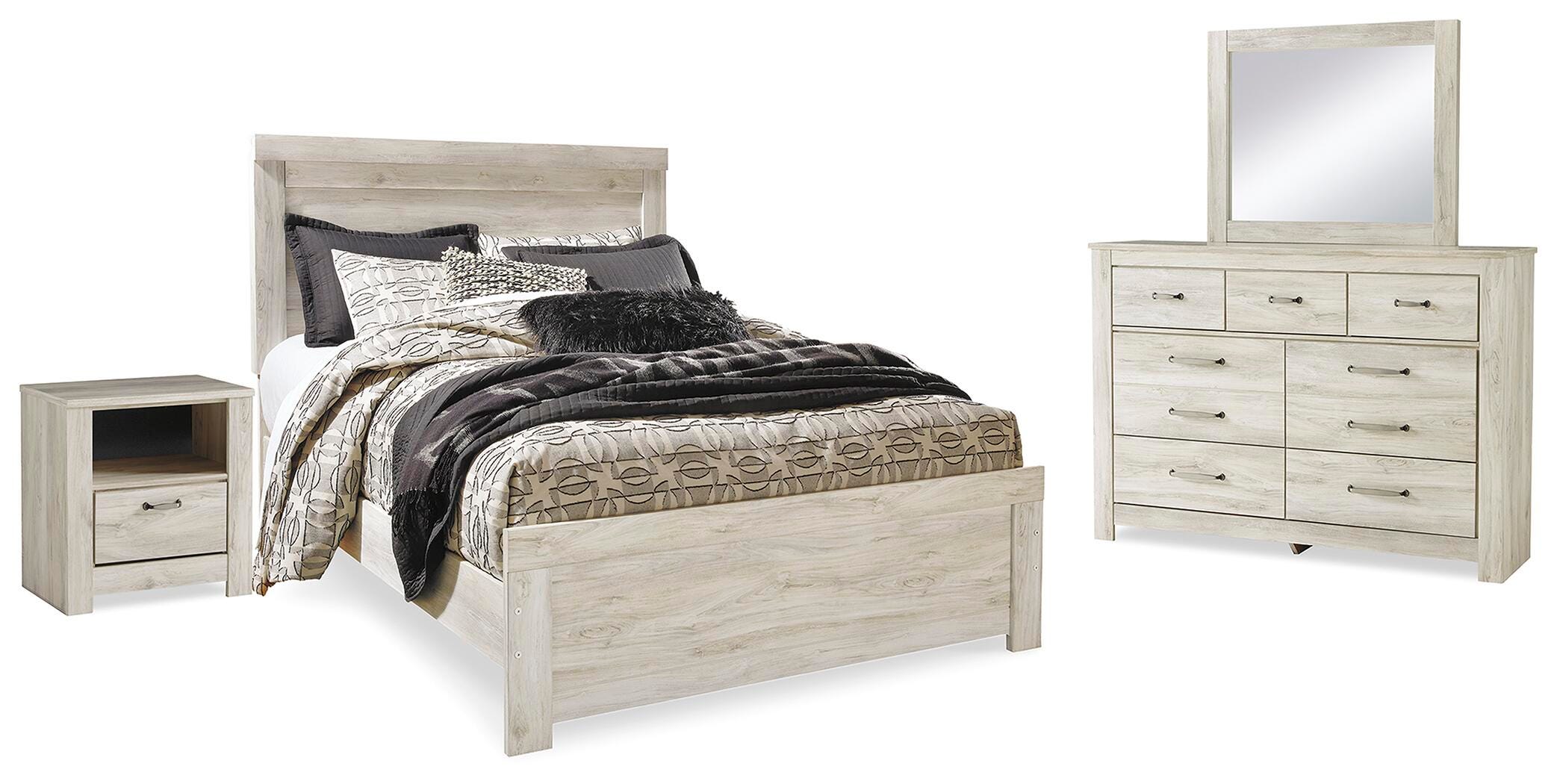 Bellaby Queen Panel Bed, Dresser, Mirror, and Nightstand - image 1