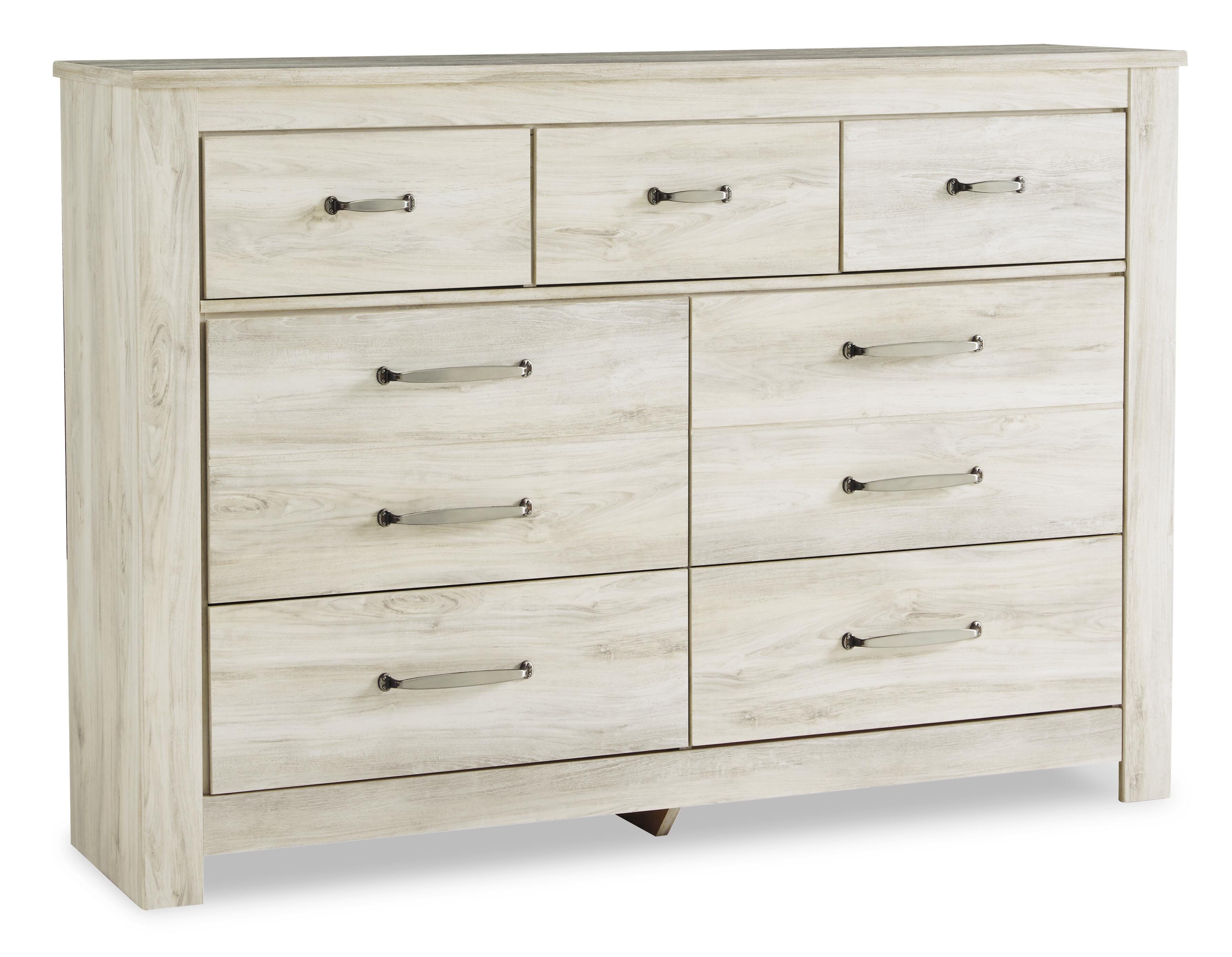 Bellaby Queen Panel Bed with Dresser, Whitewash, large