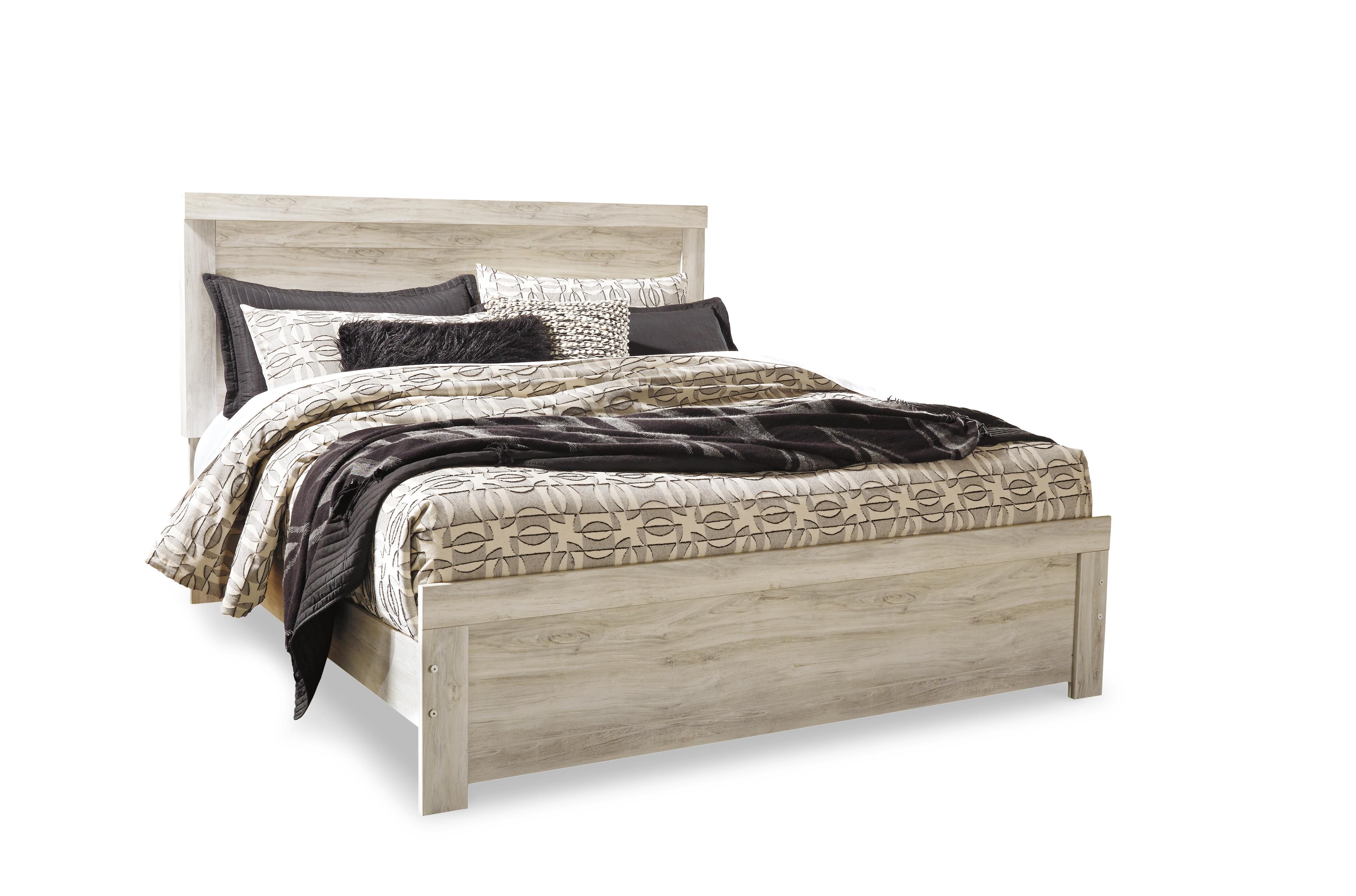 Bellaby King Panel Bed with Dresser, Whitewash, large
