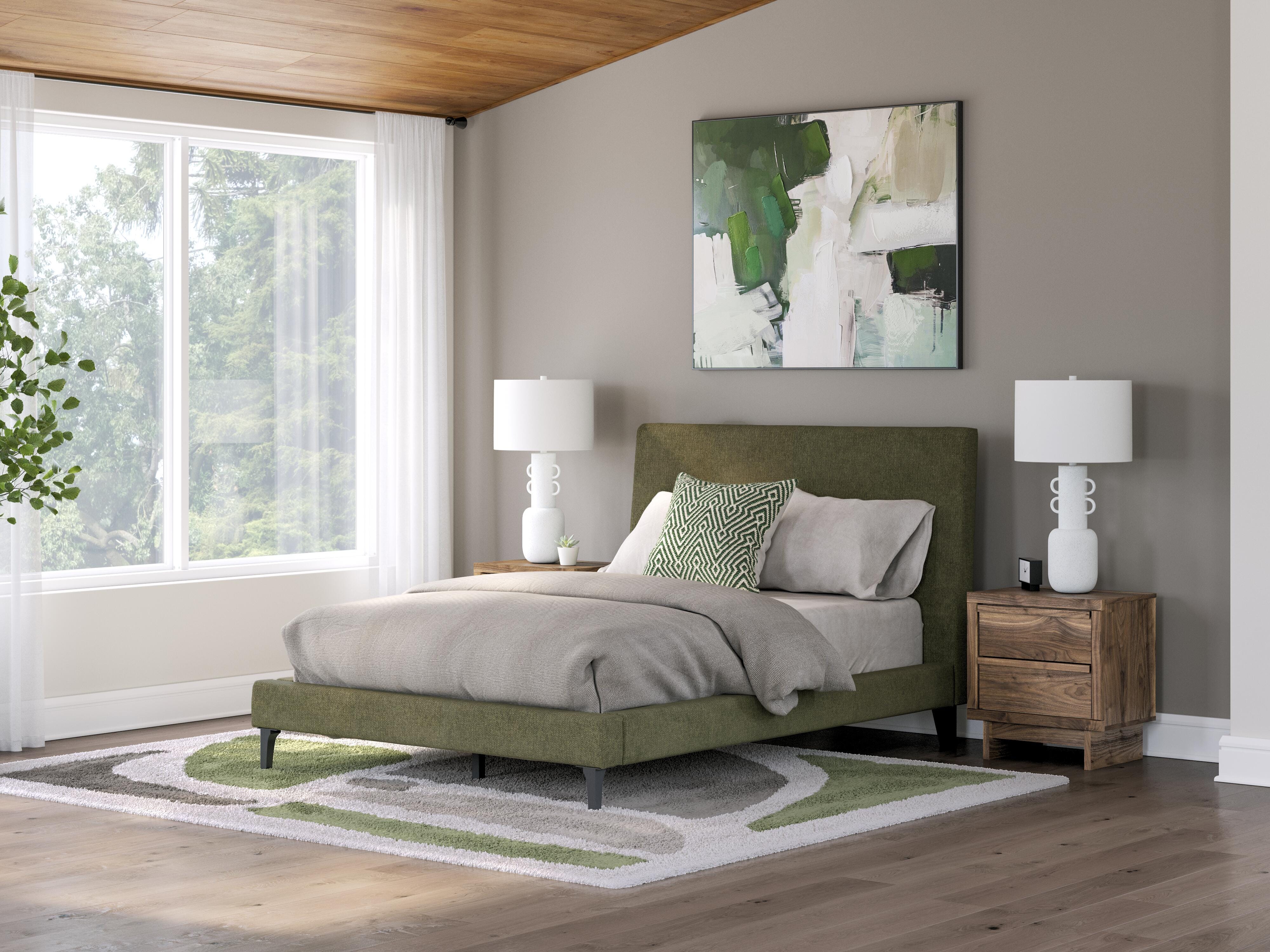 Zadilyn Full Upholstered Bed with Roll Slats - image 1