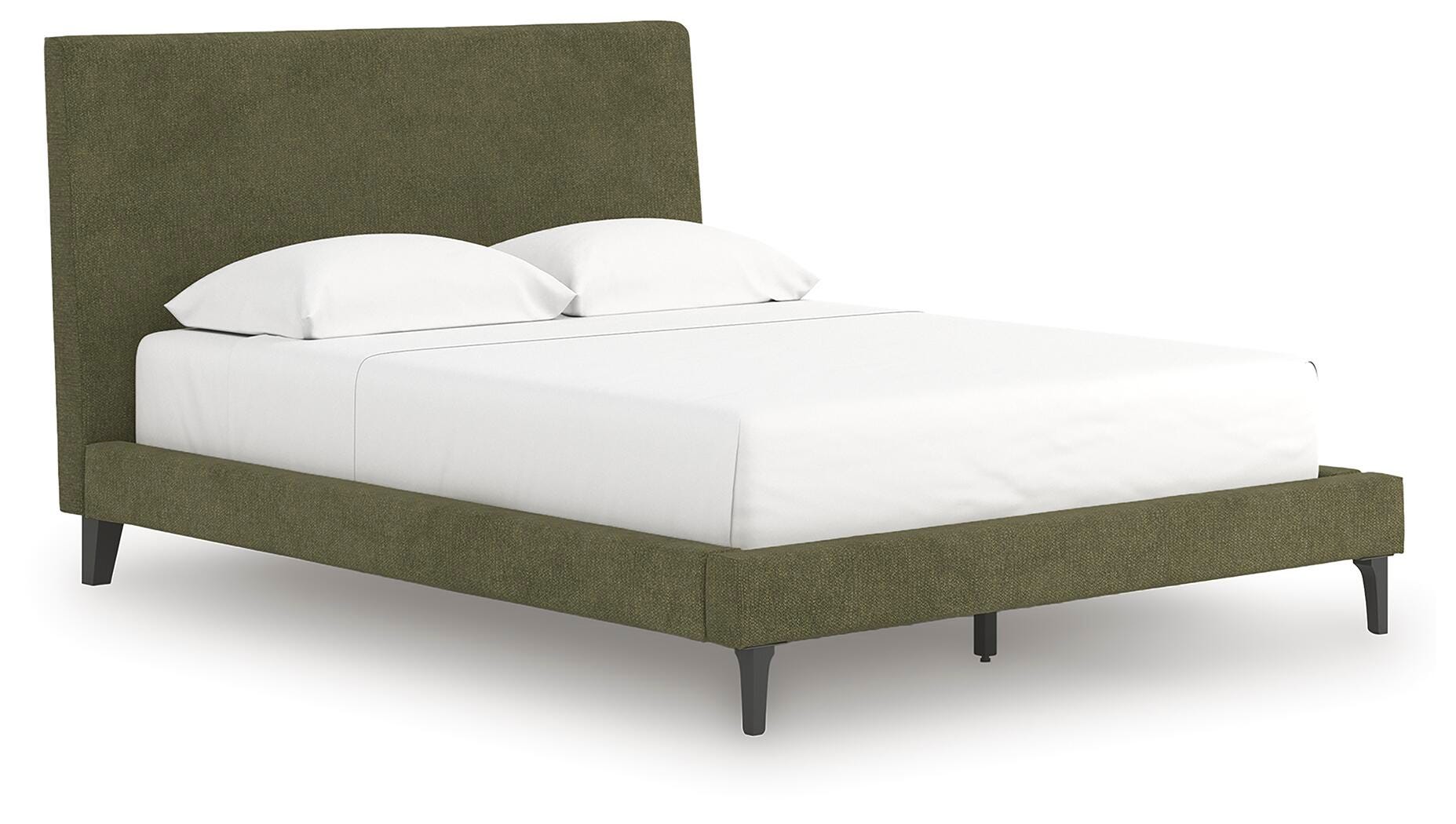 Zadilyn Queen Upholstered Bed with Roll Slats, Sage Green, large