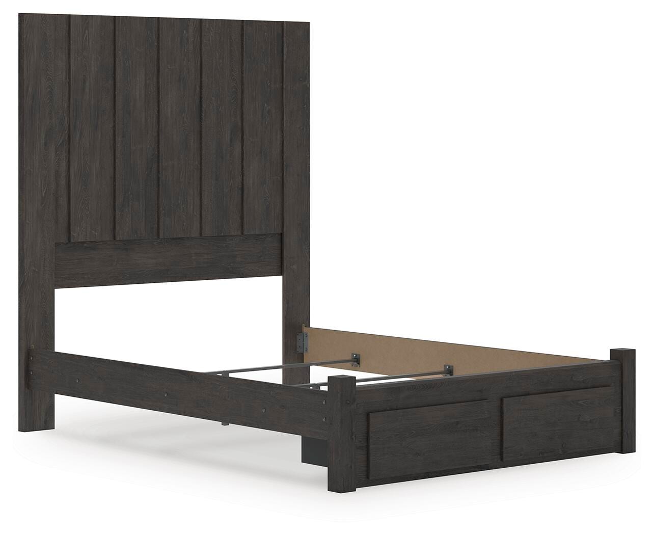Cama de almacenamiento con panel Queen Parlayon - image 3