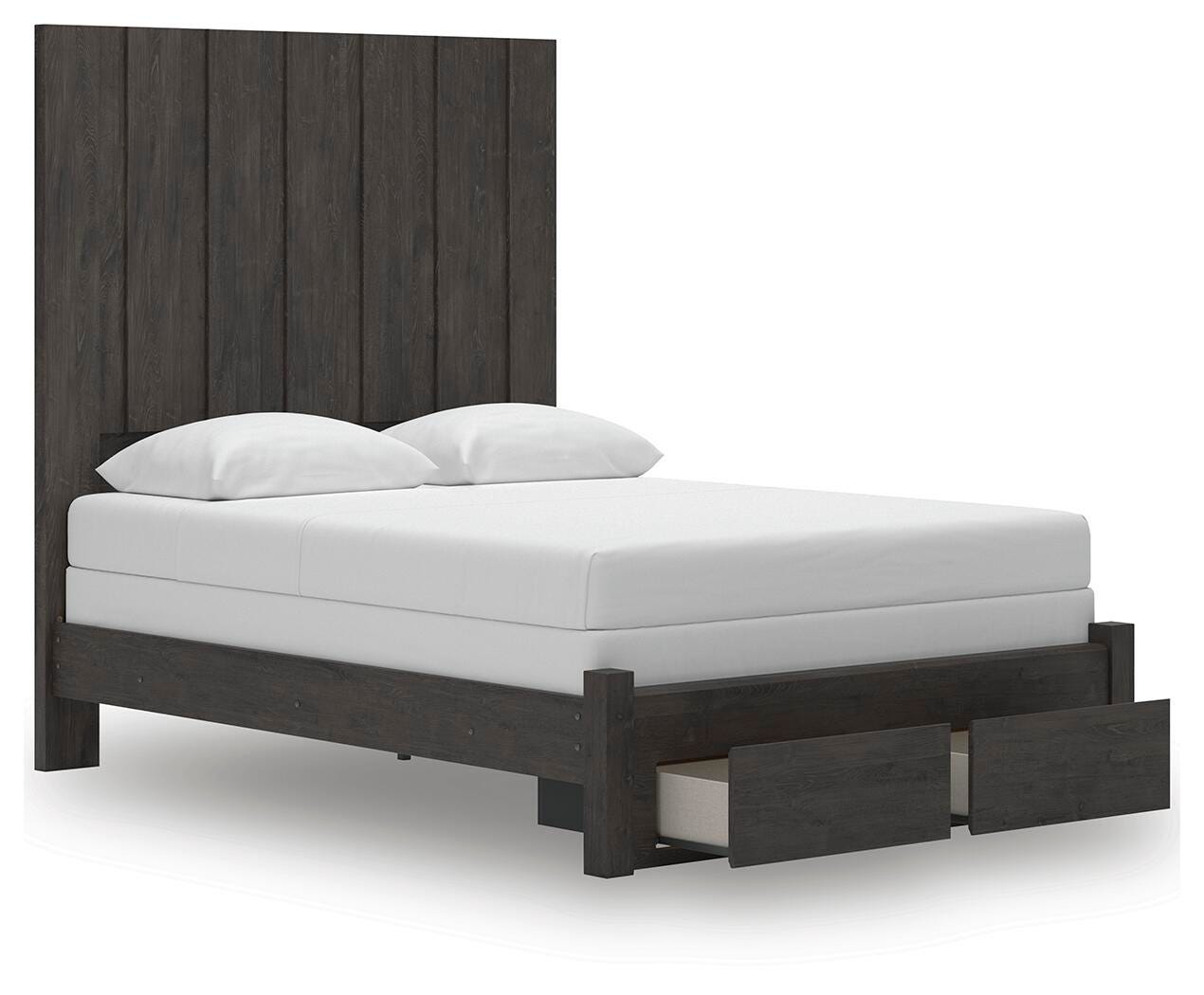 Cama de almacenamiento con panel Queen Parlayon - image 5
