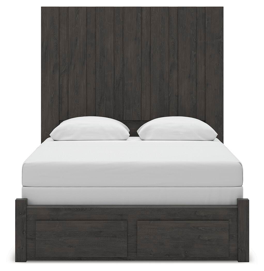 Cama de almacenamiento con panel Queen Parlayon - image 6
