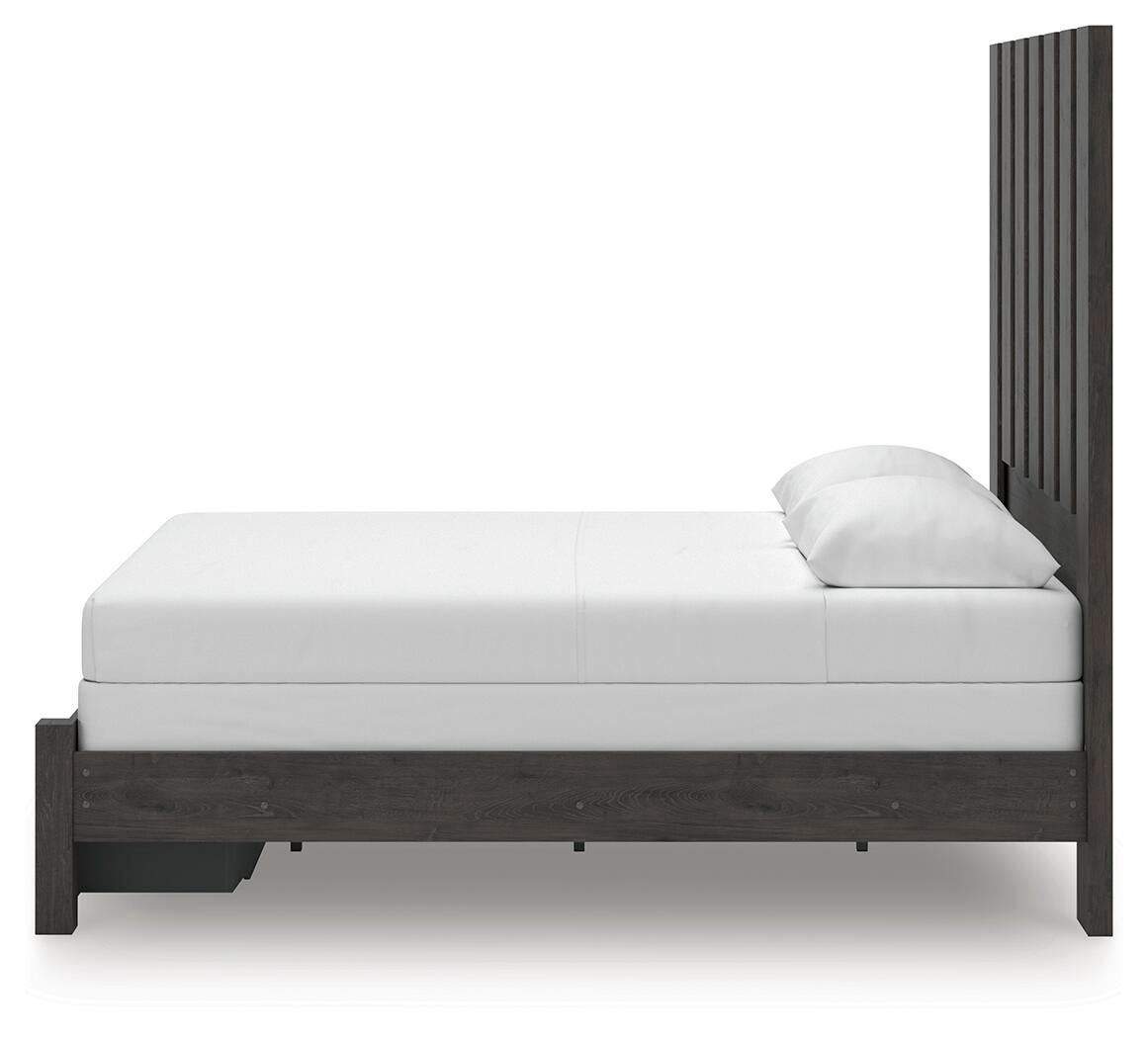 Cama de almacenamiento con panel Queen Parlayon - image 8