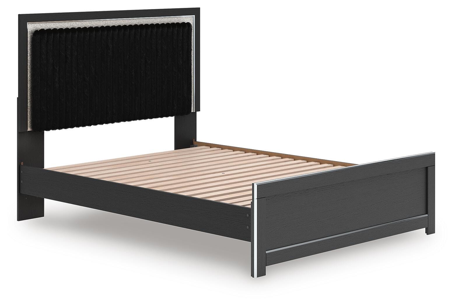 Birmonton Queen Upholstered Panel Platform Bed - image 3