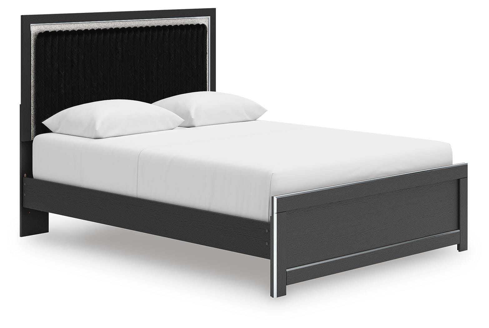 Birmonton Queen Upholstered Panel Platform Bed - image 1