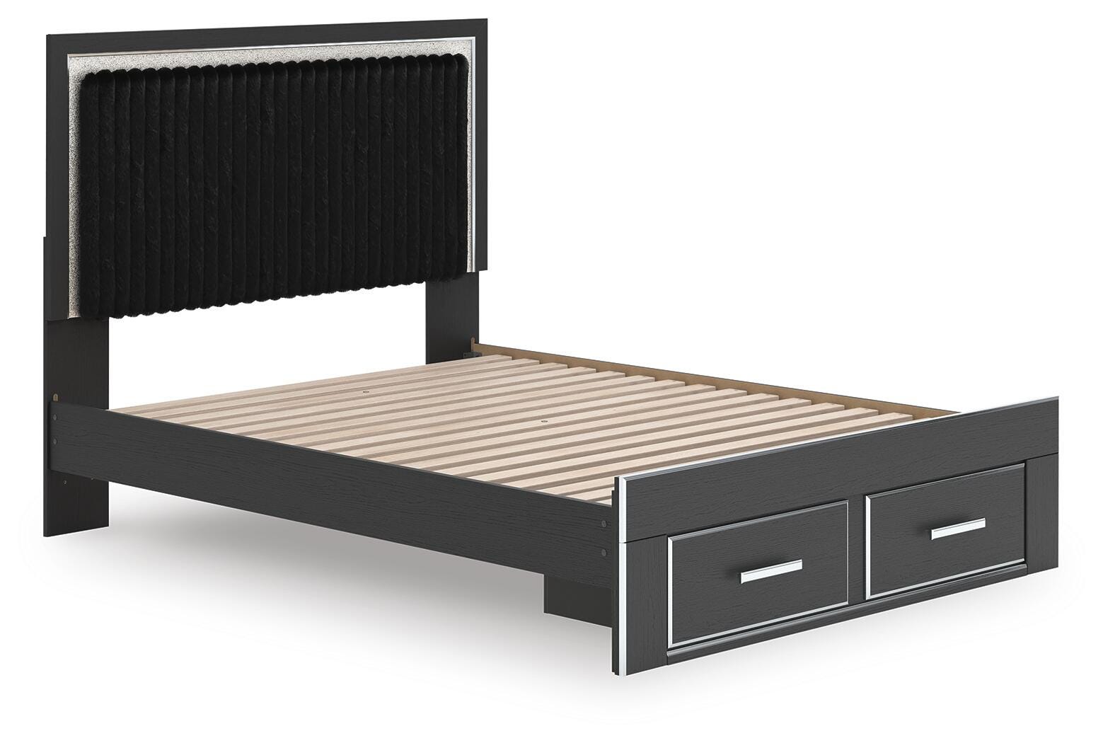 Birmonton Queen Upholstered Panel Platform Storage Bed - image 3